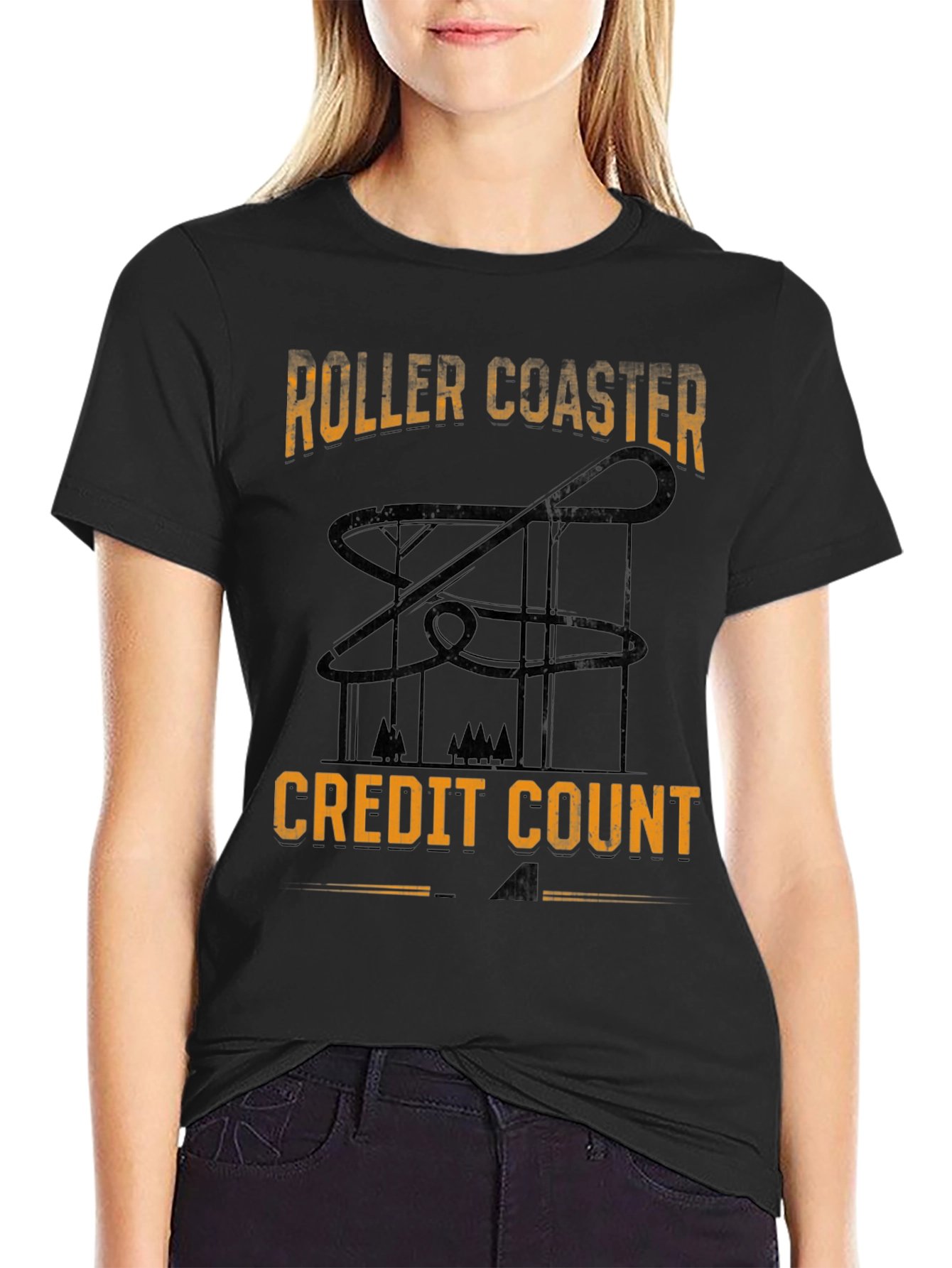 Roller Coaster Credit Count T-Shirt