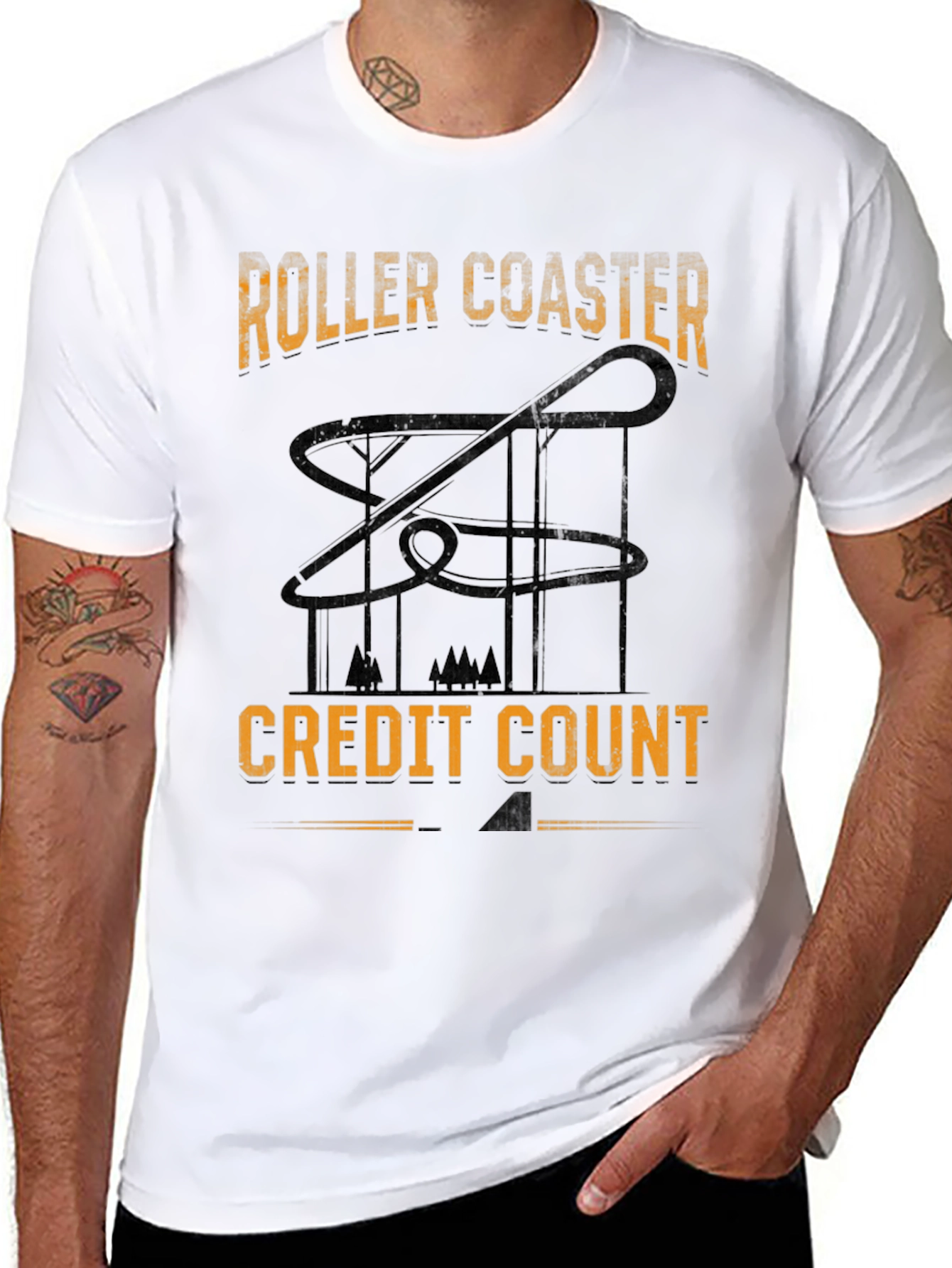 Roller Coaster Credit Count T-Shirt