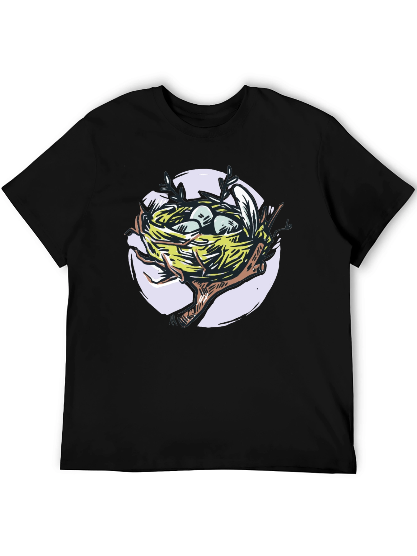 Bird Nest T-Shirt - Artistic Graphic Tee