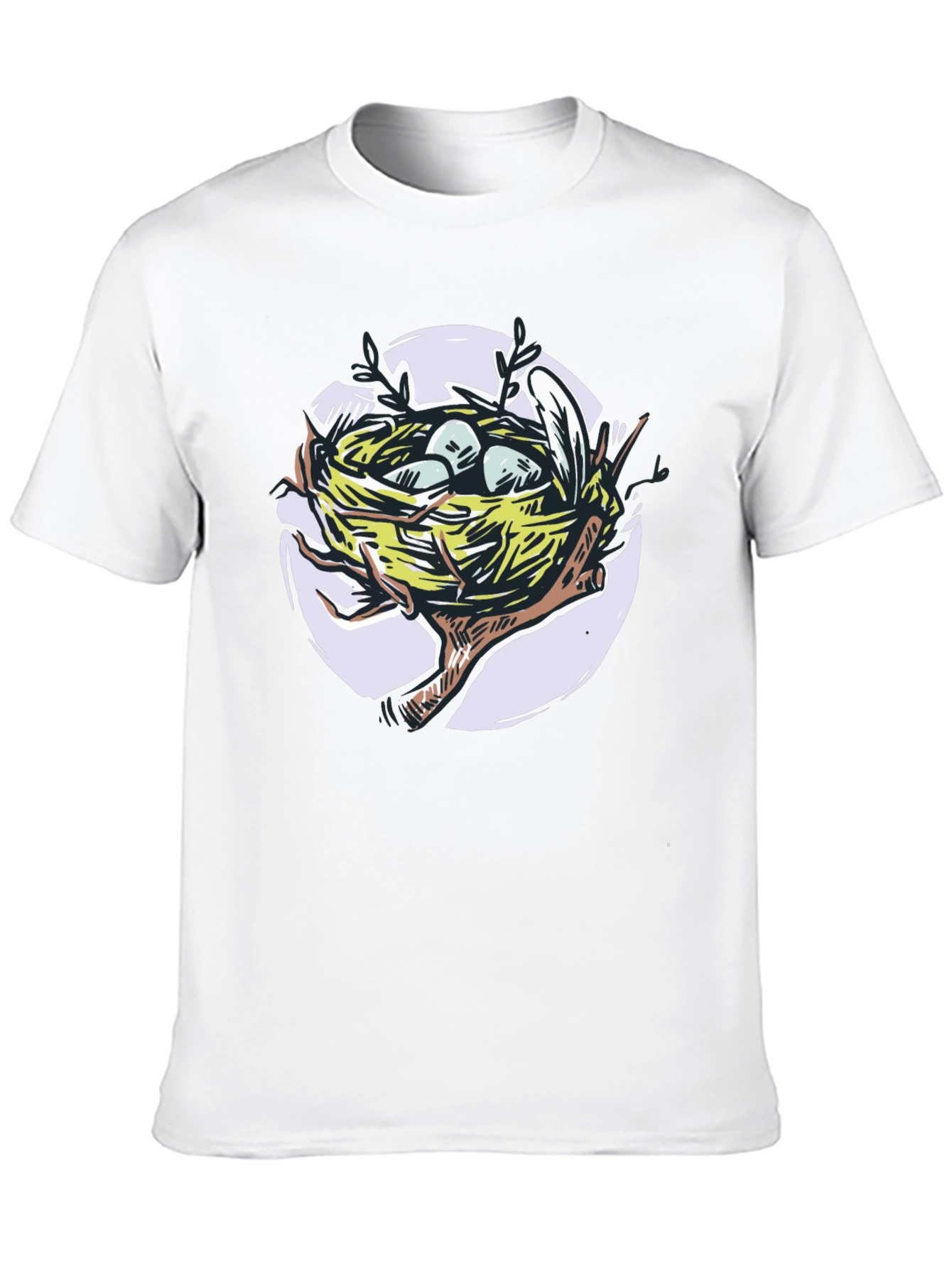 Bird Nest T-Shirt - Artistic Graphic Tee