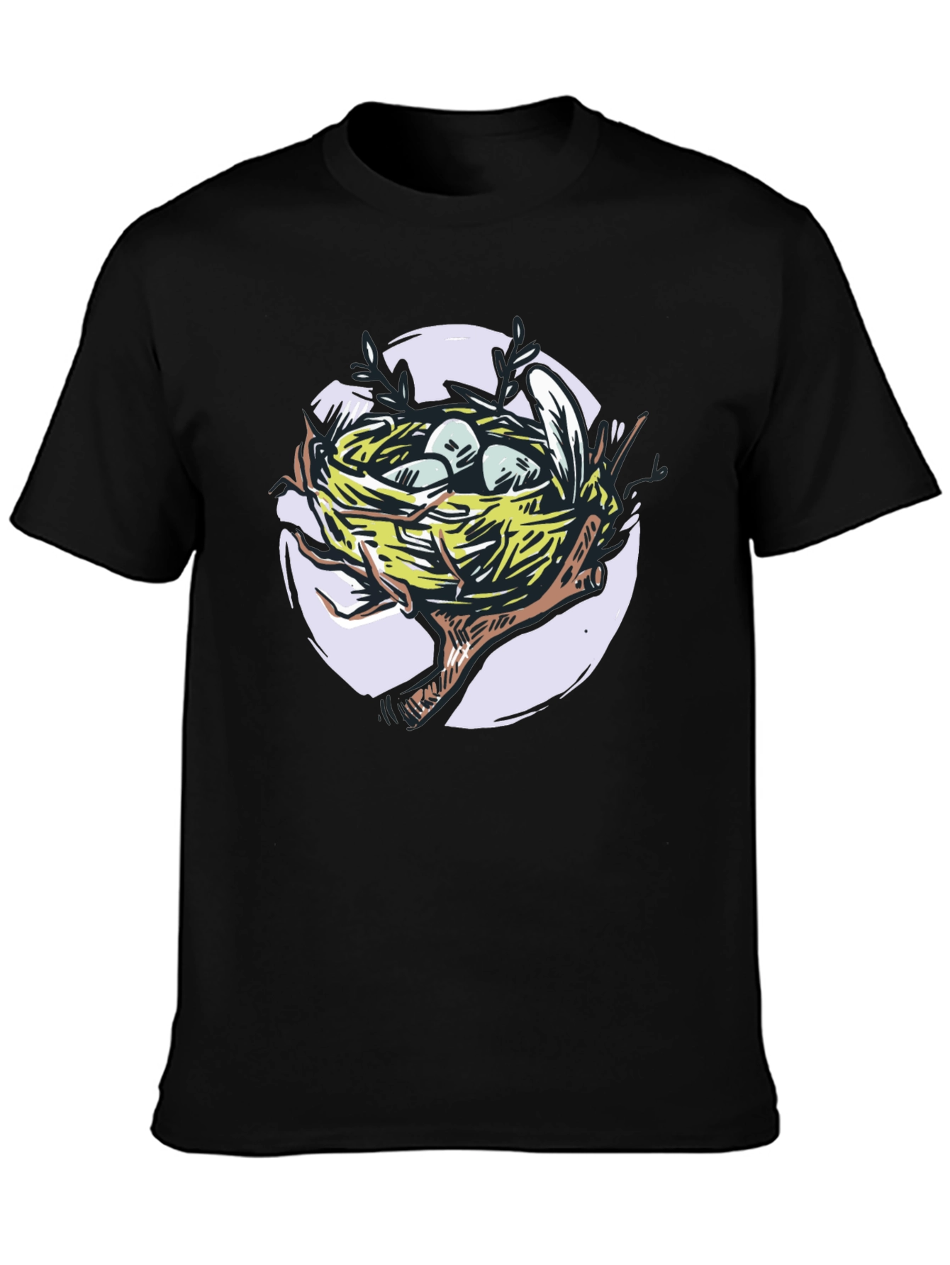 Bird Nest T-Shirt - Artistic Graphic Tee