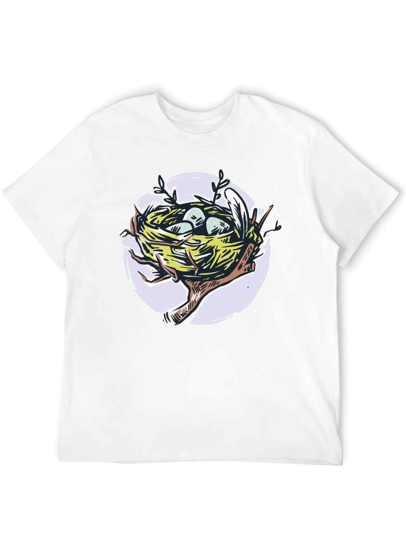 Bird Nest T-Shirt - Artistic Graphic Tee