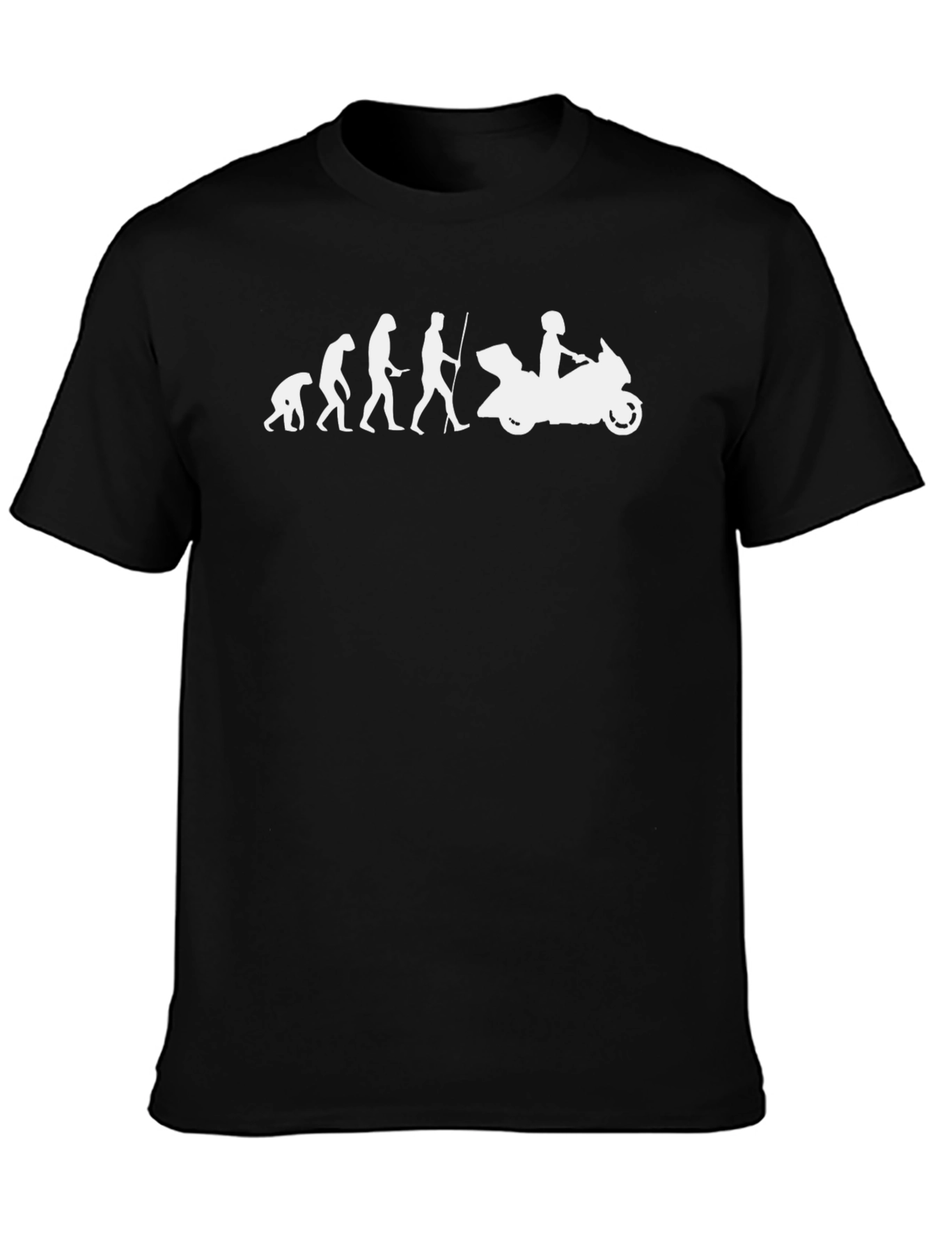 Evolution of Motorcycling T-Shirt - Black