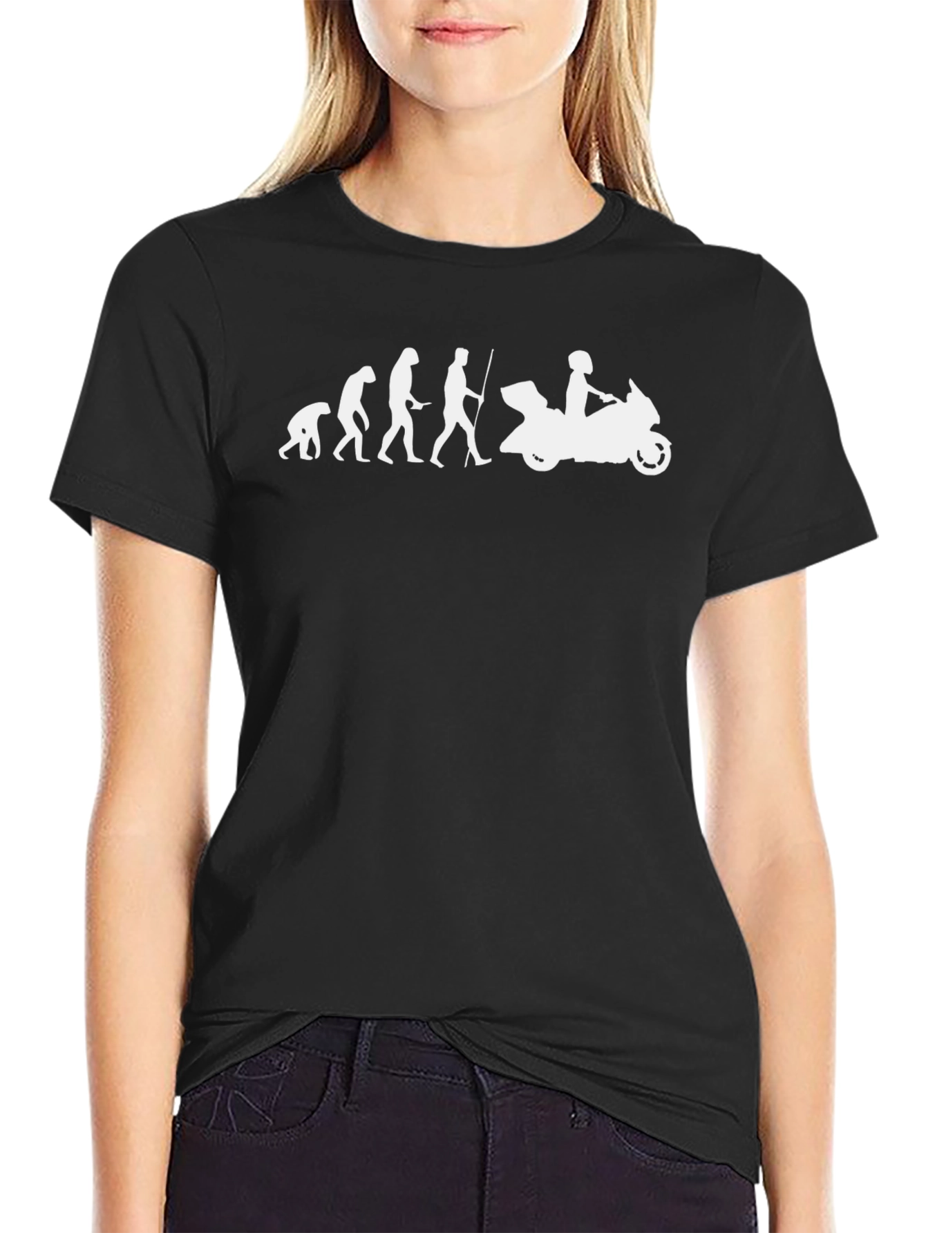 Evolution of Motorcycling T-Shirt - Black