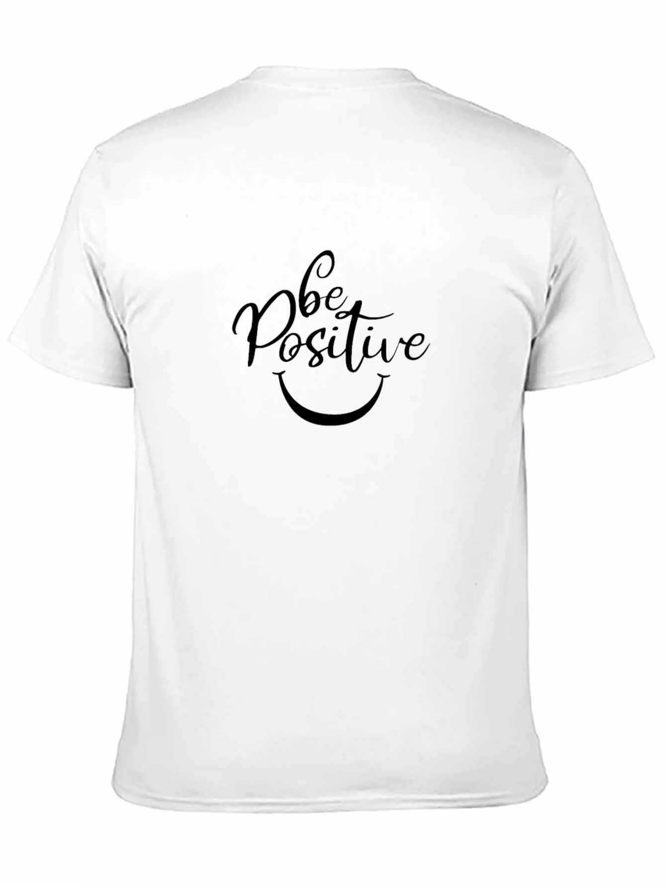 Be Positive Black T-Shirt Graphic Print