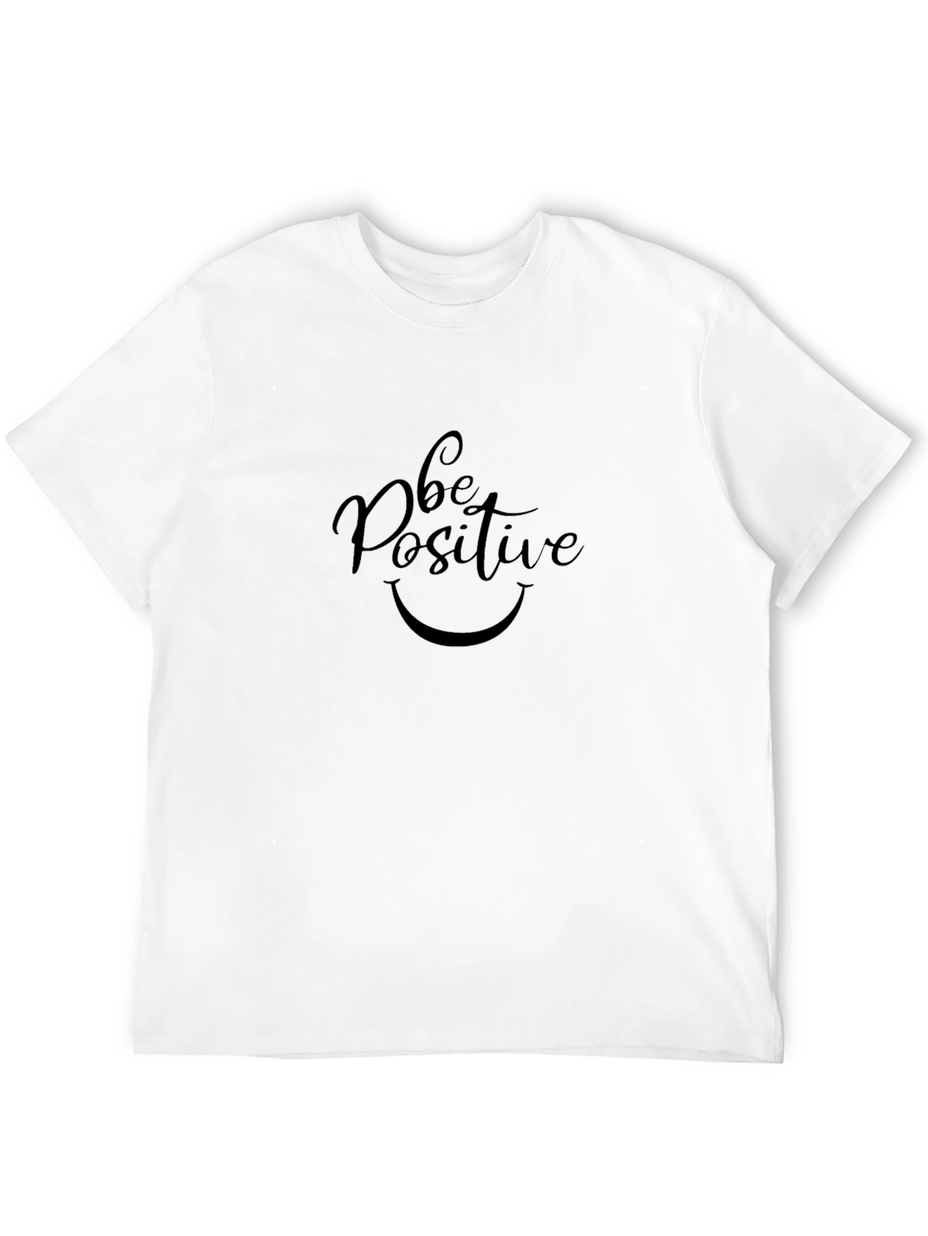 Be Positive Black T-Shirt Graphic Print