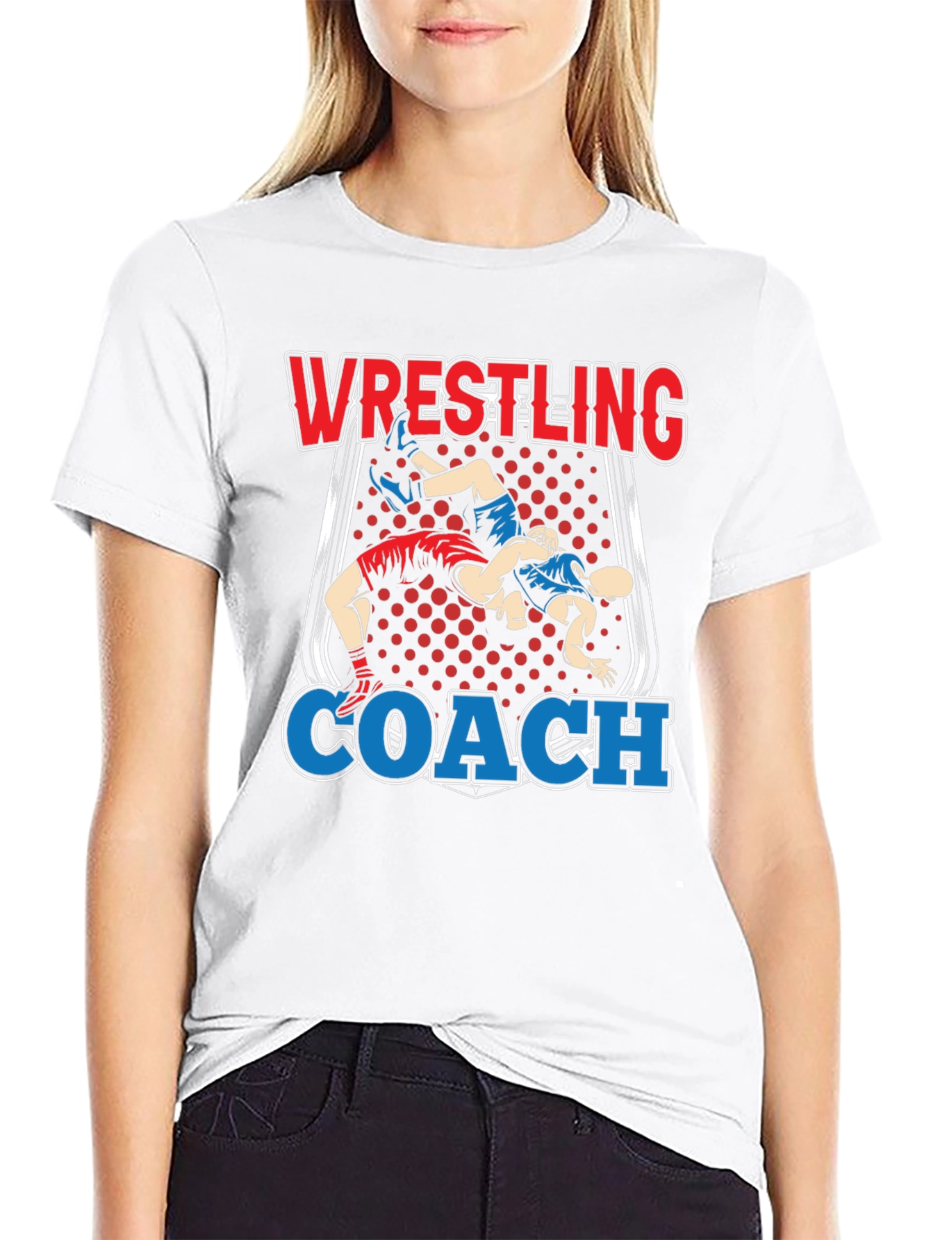 Wrestling Coach Graphic T-Shirt
