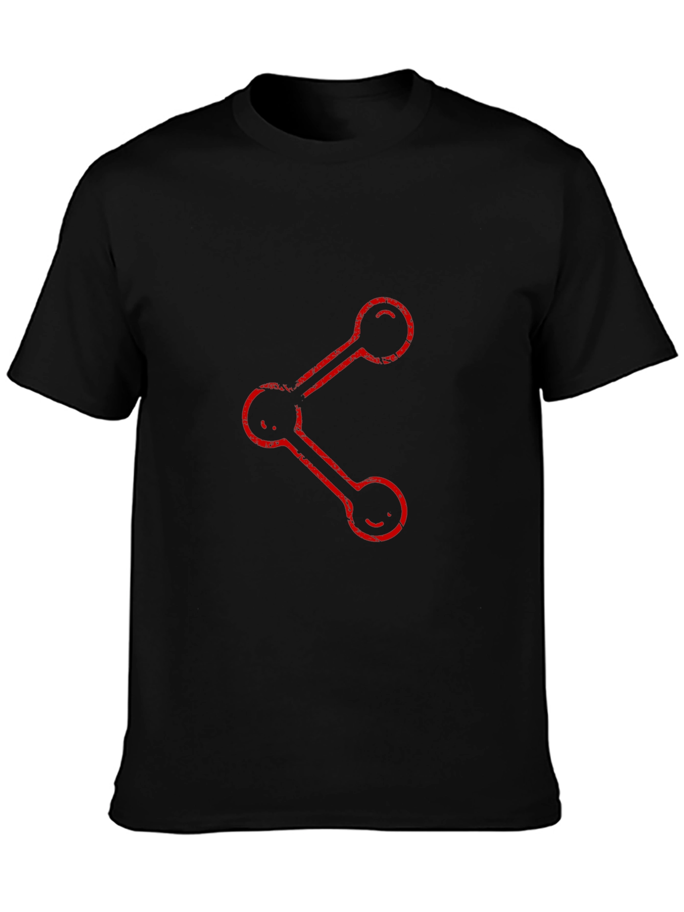 Share Graphic Black T-Shirt - Casual Style