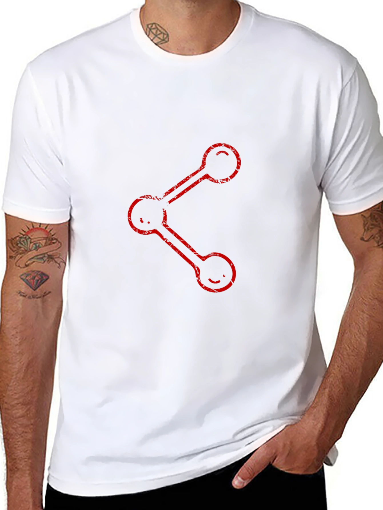 Share Graphic Black T-Shirt - Casual Style
