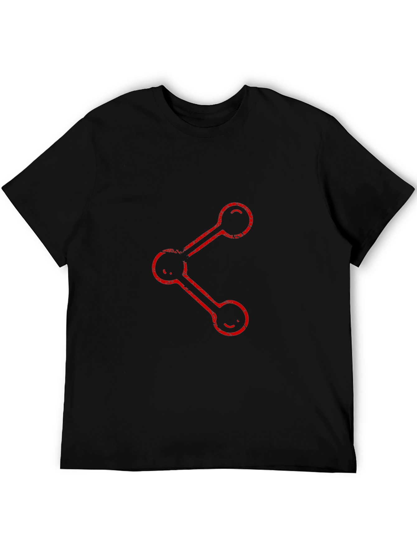 Share Graphic Black T-Shirt - Casual Style