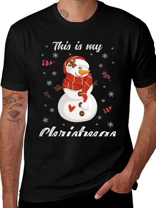 Festive Snowman Christmas T-Shirt