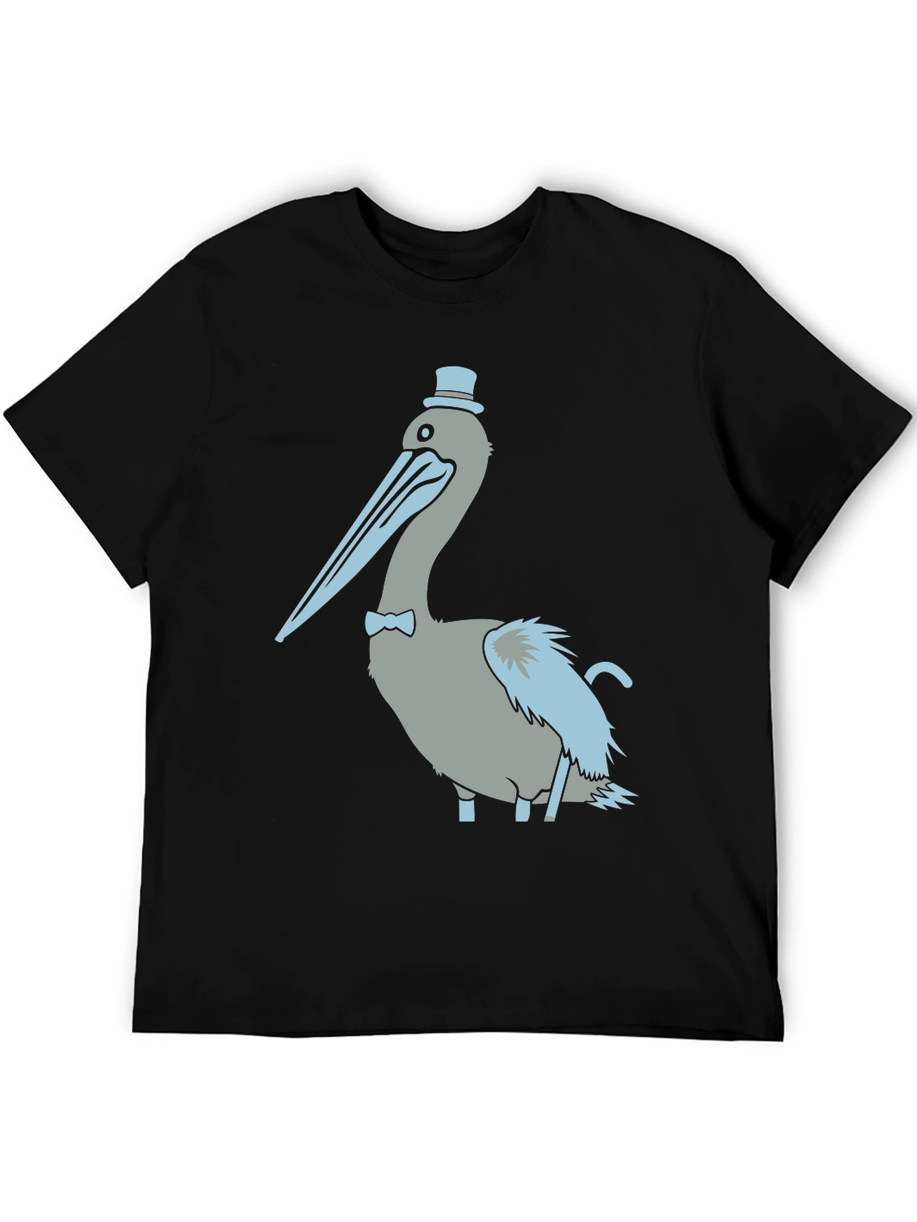 Pelican with Top Hat Graphic T-Shirt