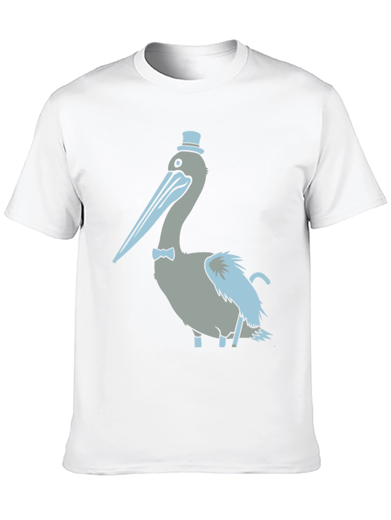Pelican with Top Hat Graphic T-Shirt