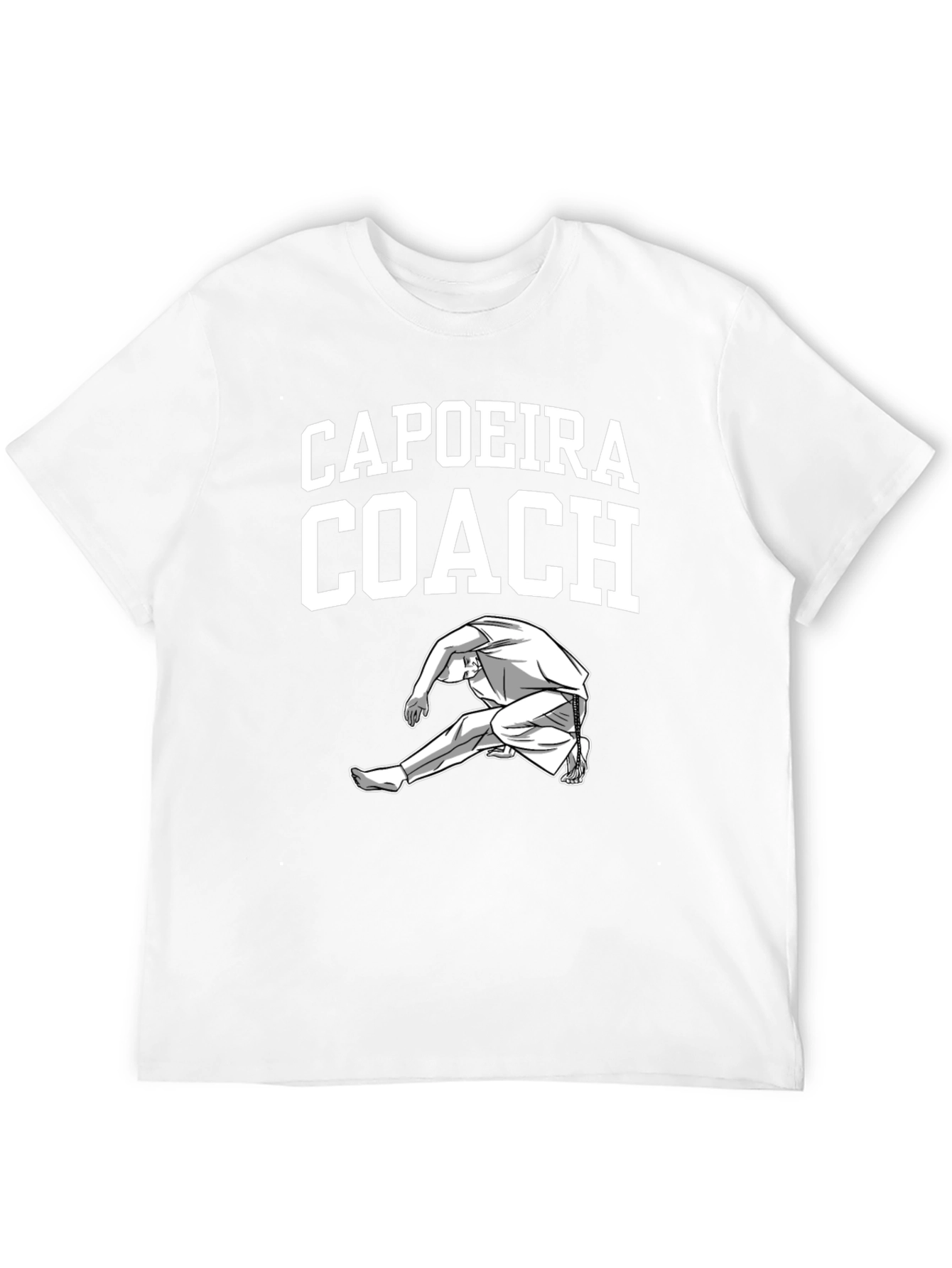 Capoeira Coach T-Shirt Black Cotton