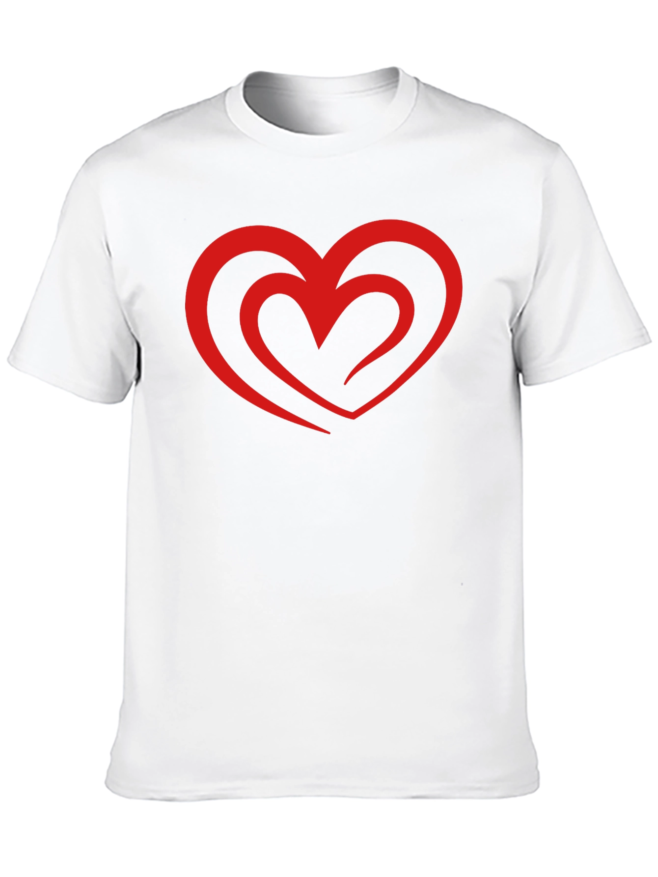 Heart Graphic Black T-Shirt - Stylish Casual Tee