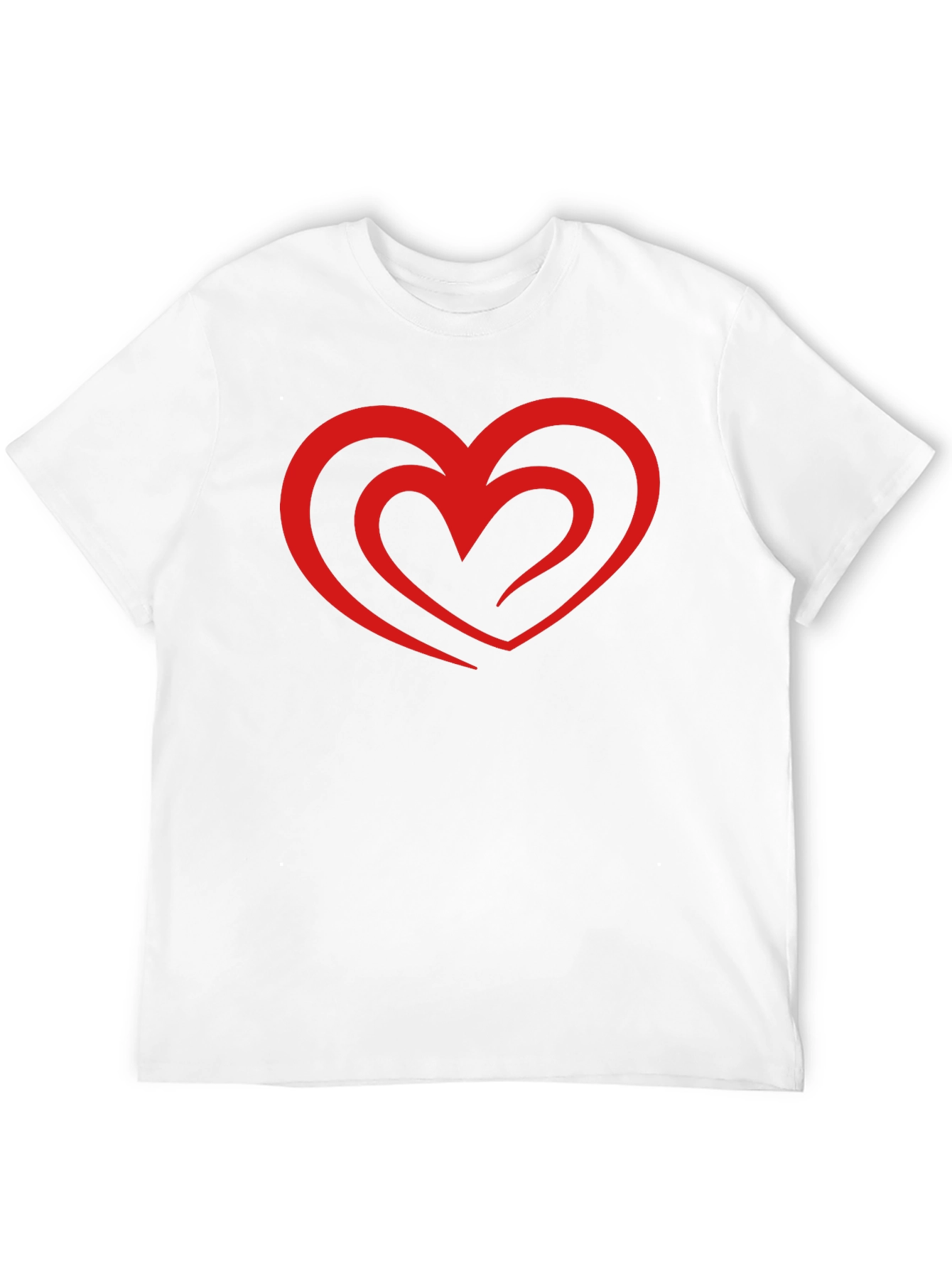 Heart Graphic Black T-Shirt - Stylish Casual Tee