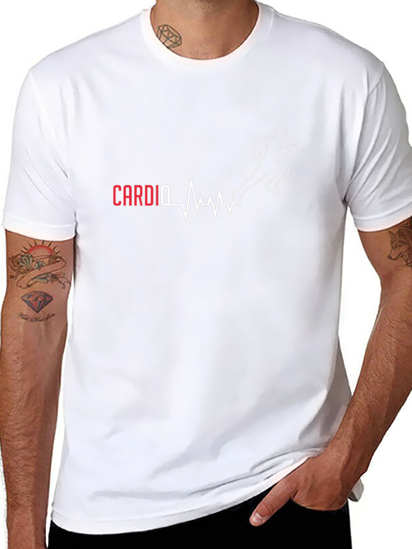 Cardio Runner Black Graphic Tee