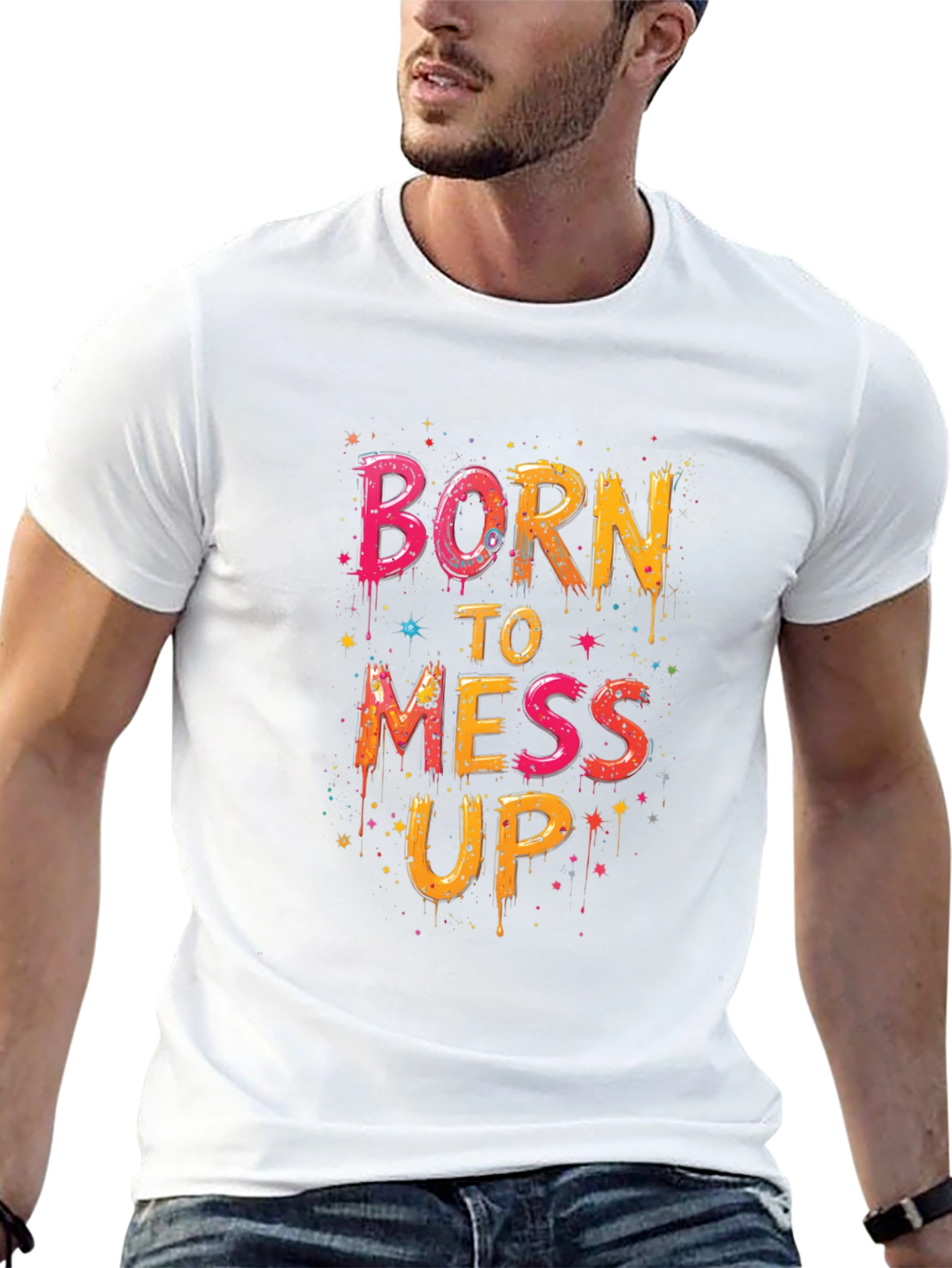 Born To Mess Up Graphic Tee