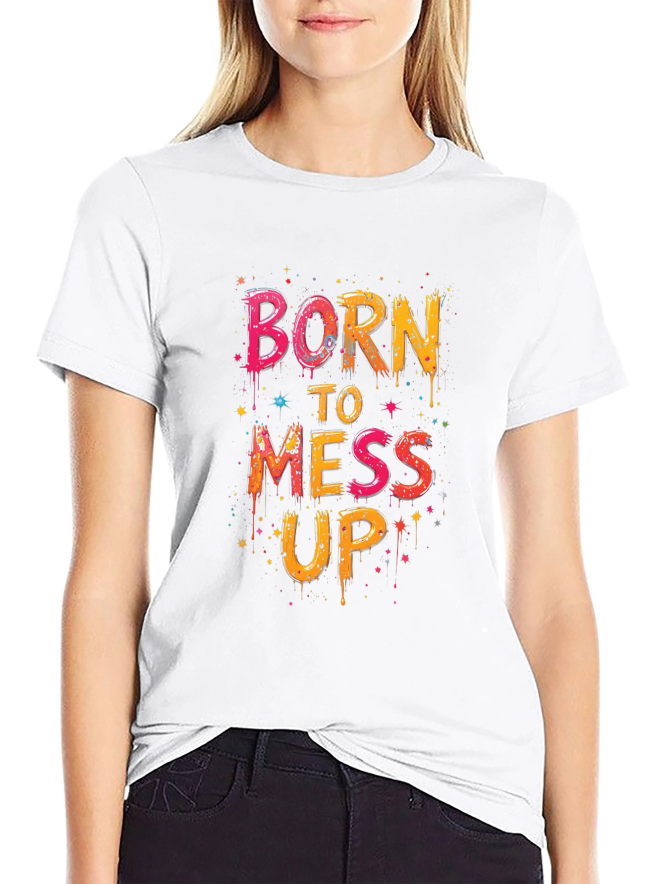 Born To Mess Up Graphic Tee