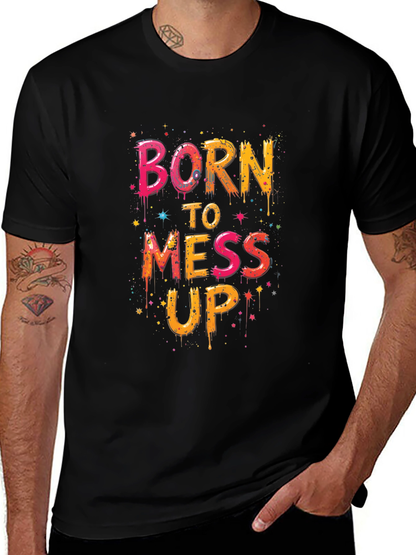 Born To Mess Up Graphic Tee