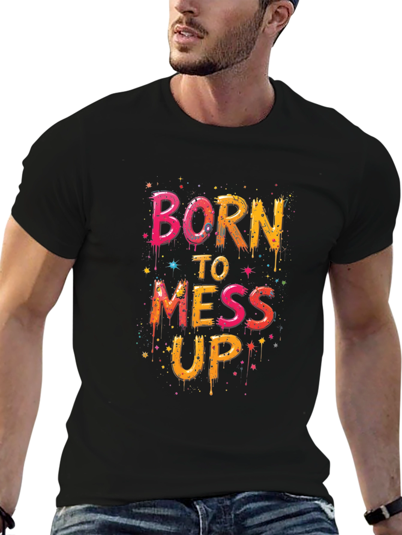 Born To Mess Up Graphic Tee
