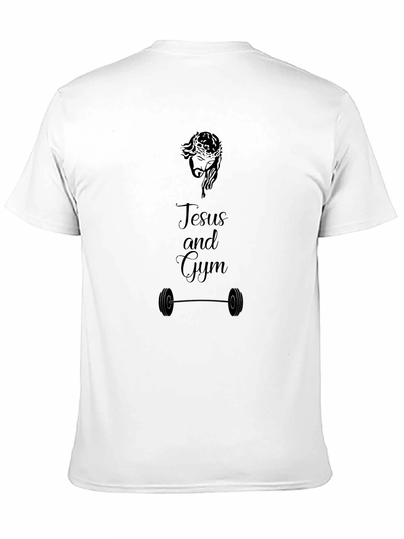 Jesus and Gym Black T-Shirt