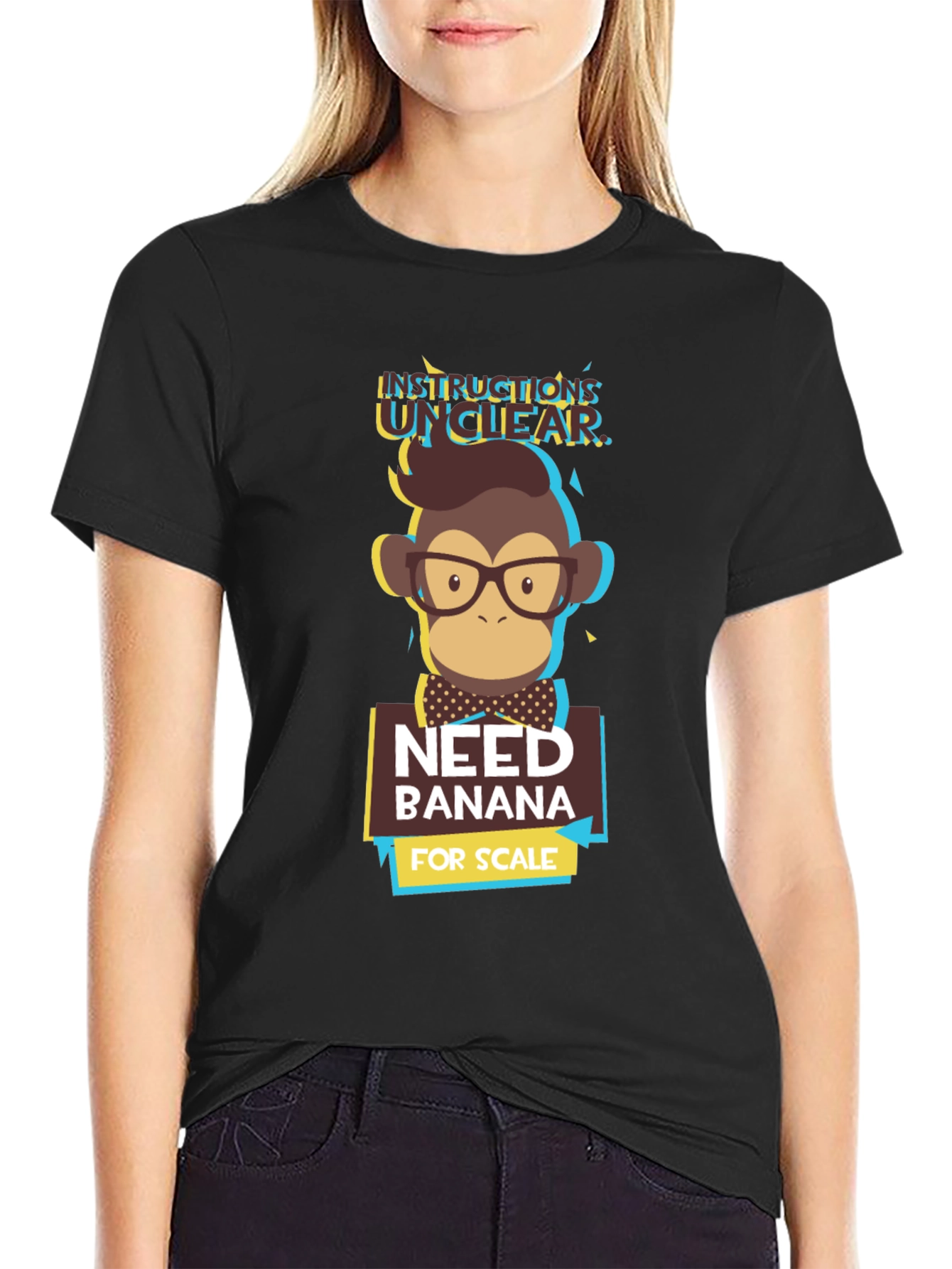 Instructions Unclear T-Shirt - Funny Monkey Design