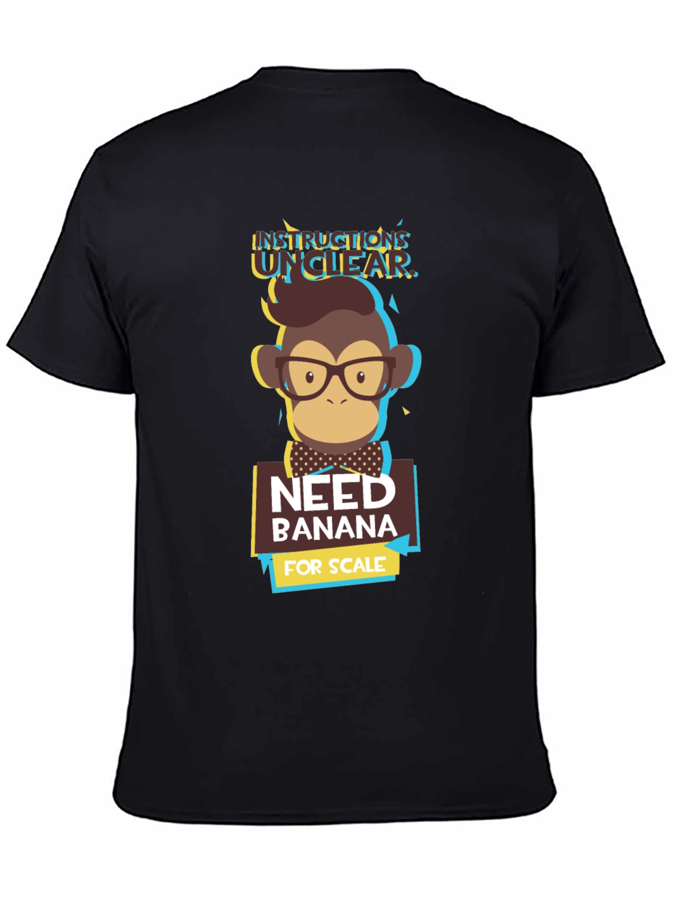 Instructions Unclear T-Shirt - Funny Monkey Design
