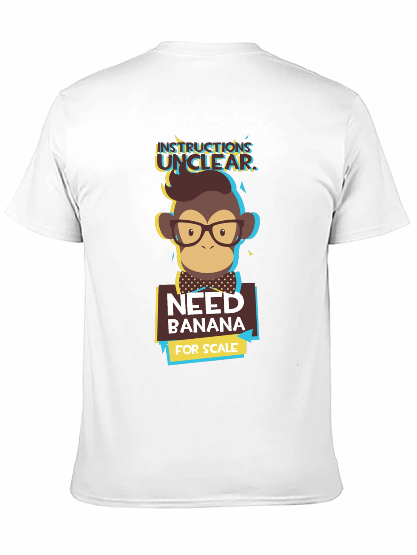 Instructions Unclear T-Shirt - Funny Monkey Design