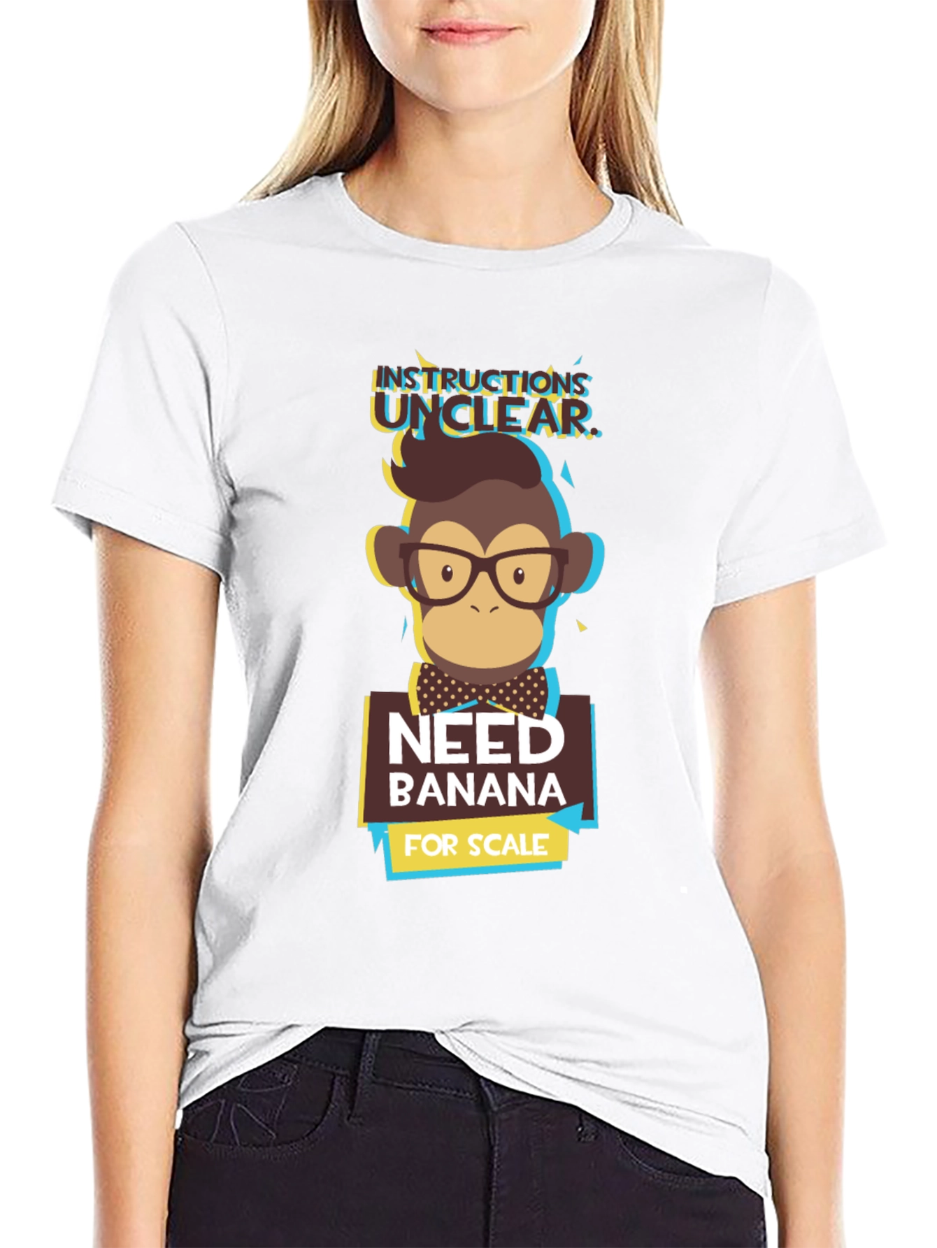 Instructions Unclear T-Shirt - Funny Monkey Design