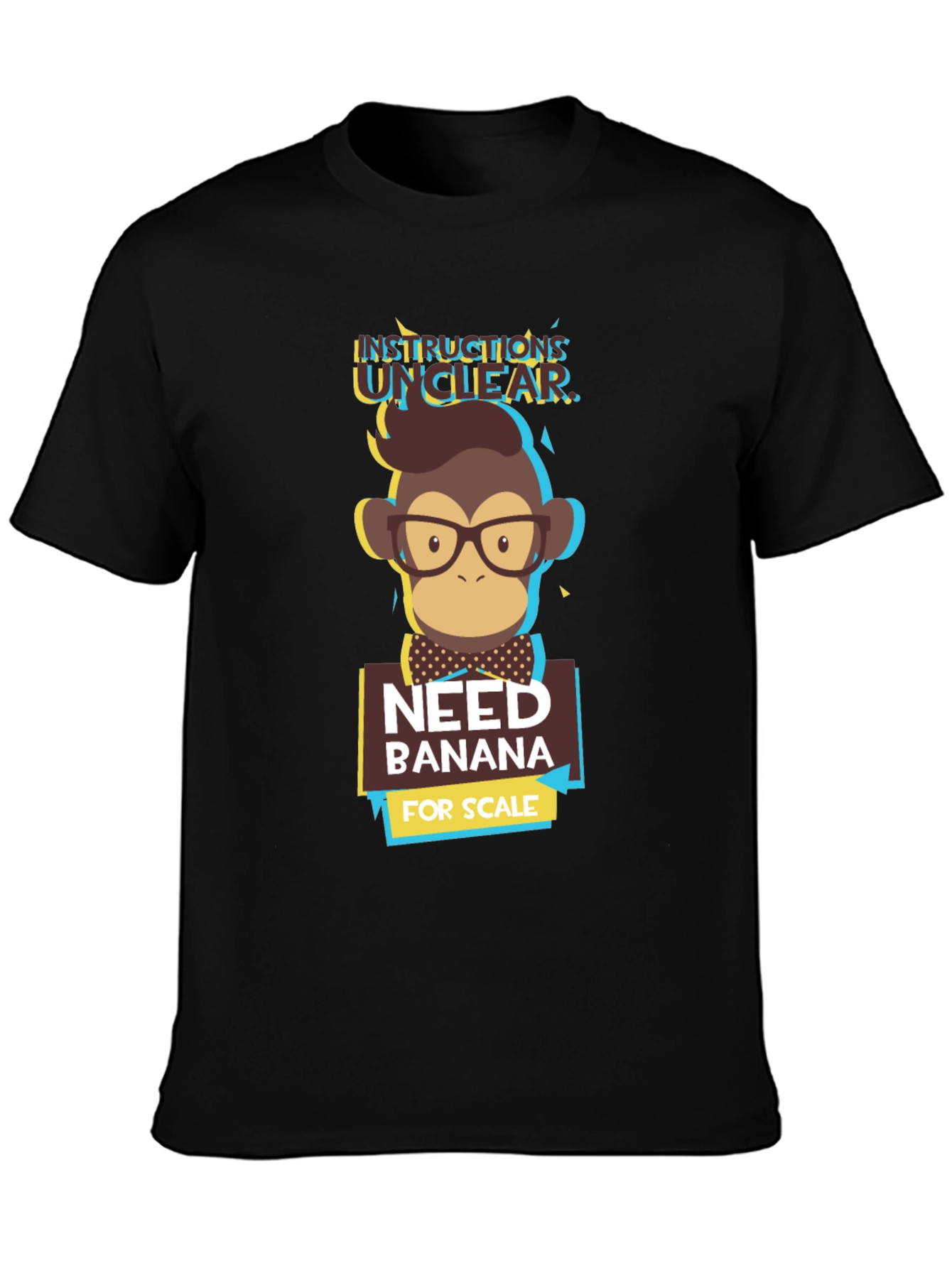 Instructions Unclear T-Shirt - Funny Monkey Design
