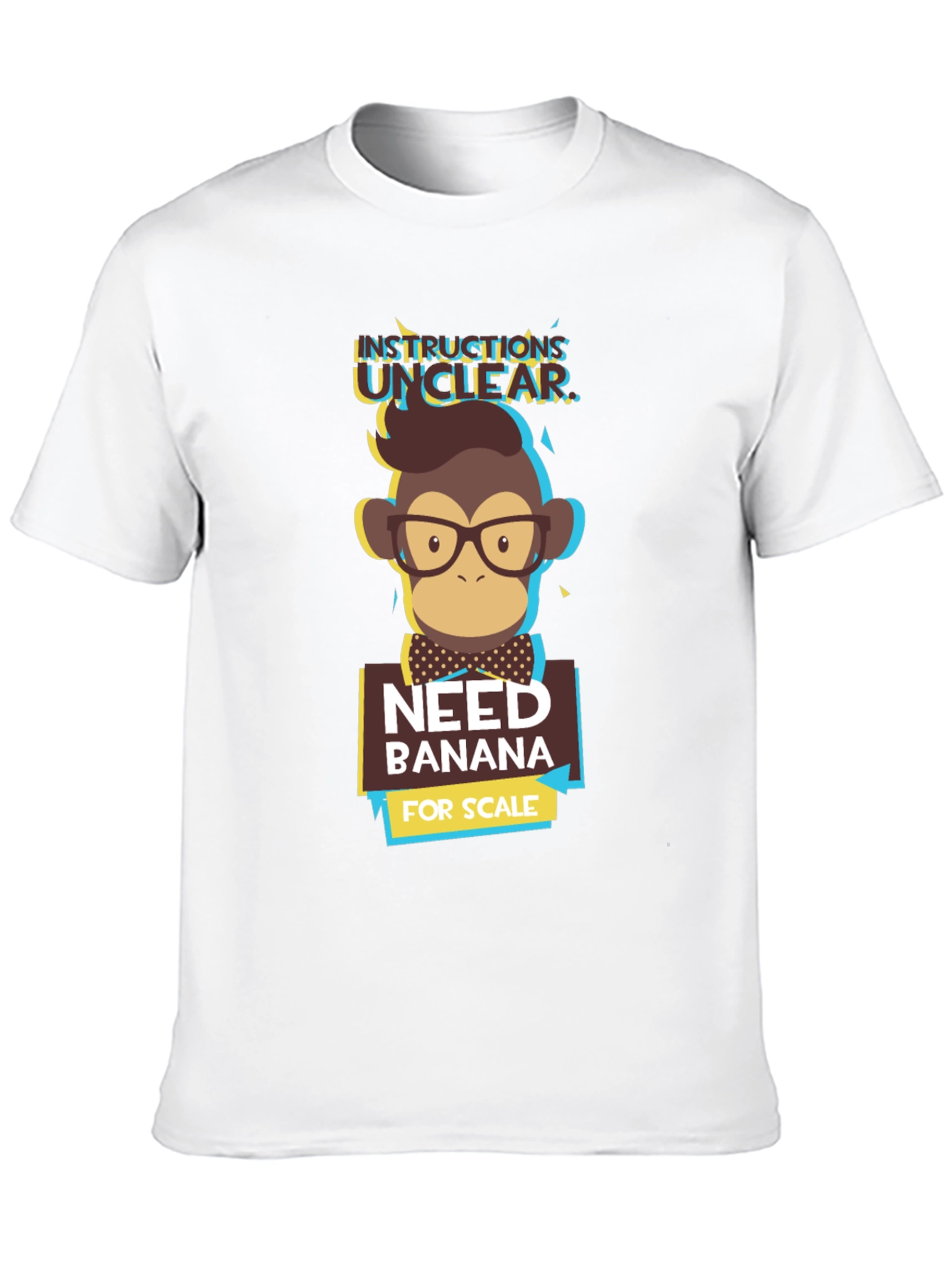 Instructions Unclear T-Shirt - Funny Monkey Design