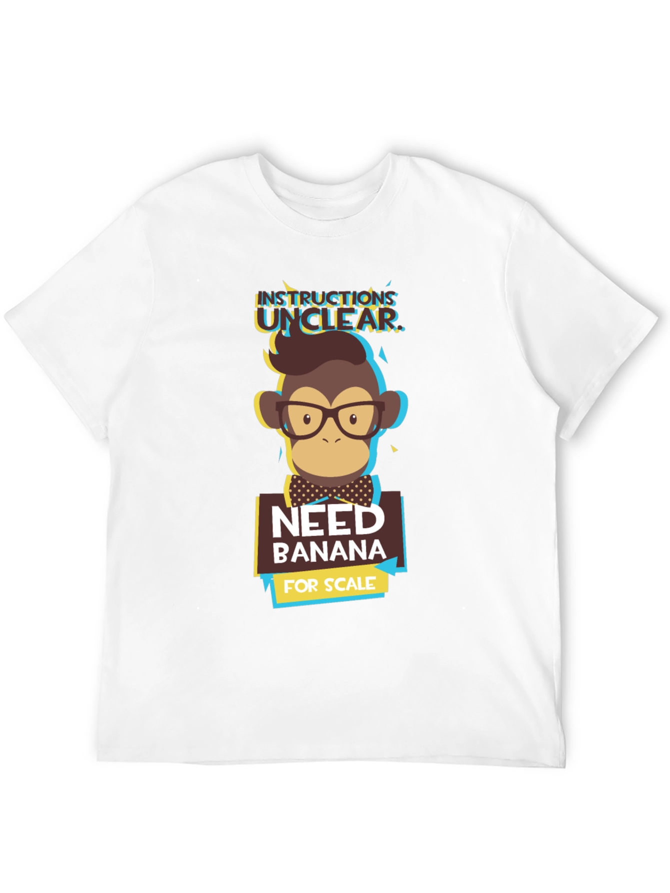 Instructions Unclear T-Shirt - Funny Monkey Design