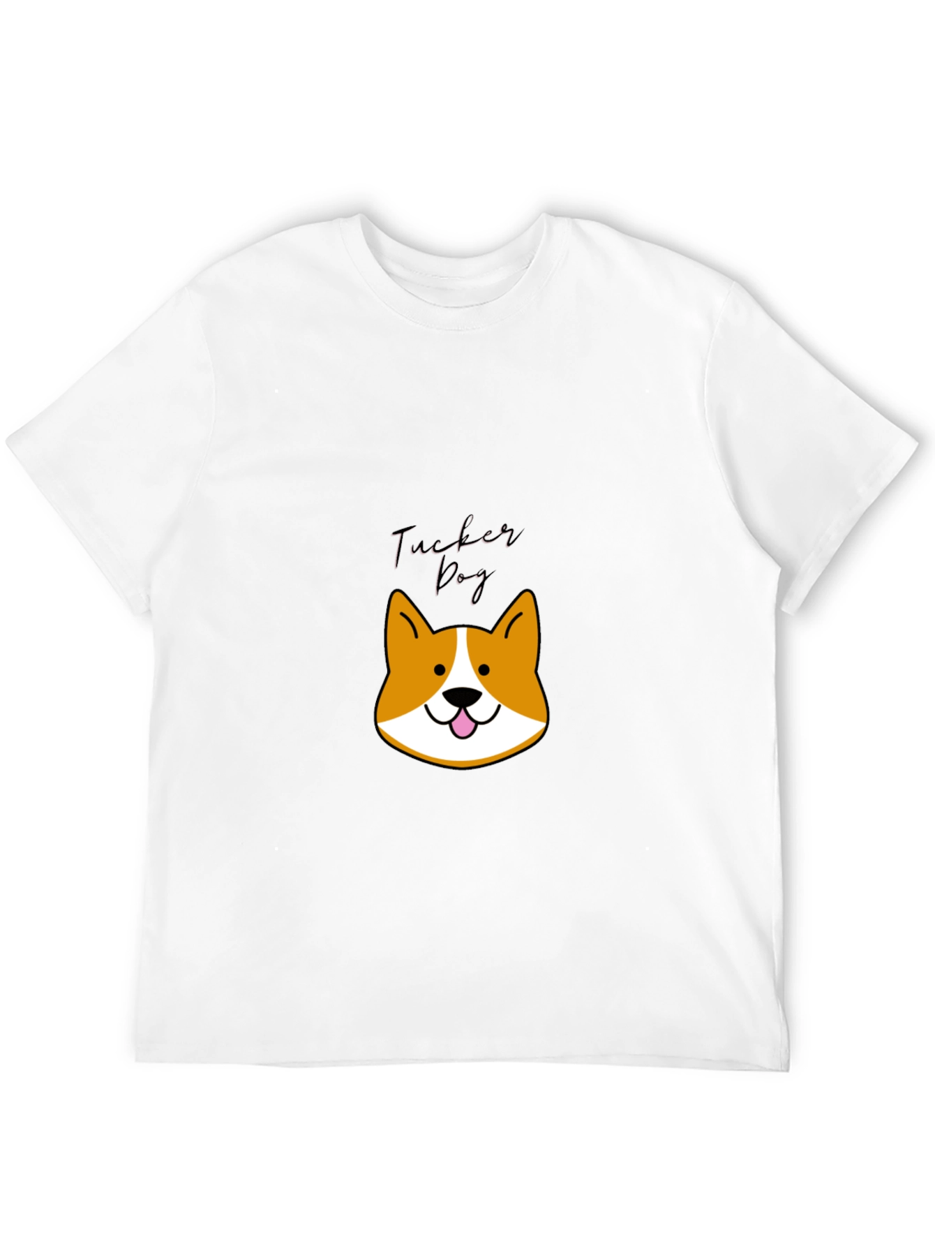 Cute Tucker Dog Black Graphic Tee