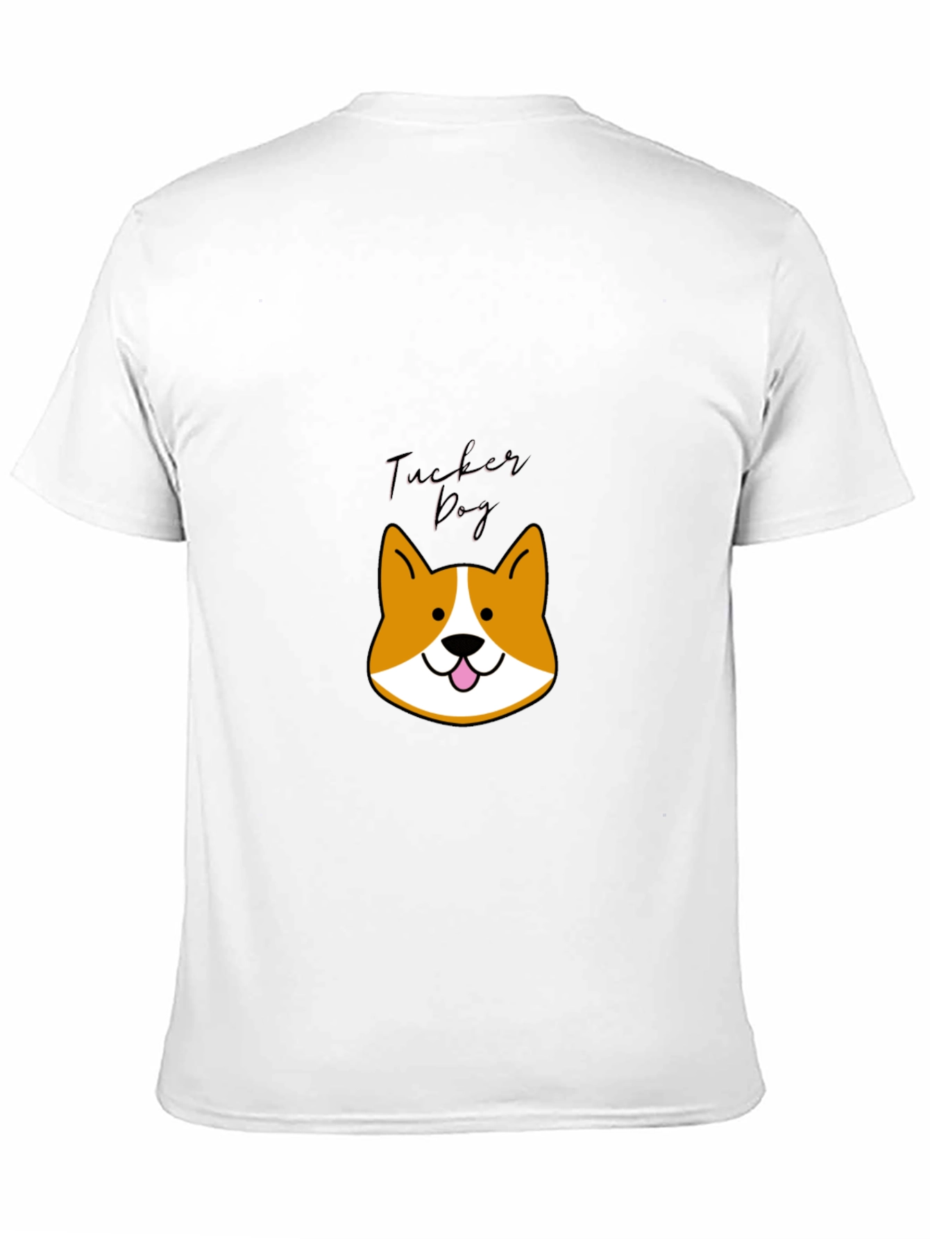 Cute Tucker Dog Black Graphic Tee