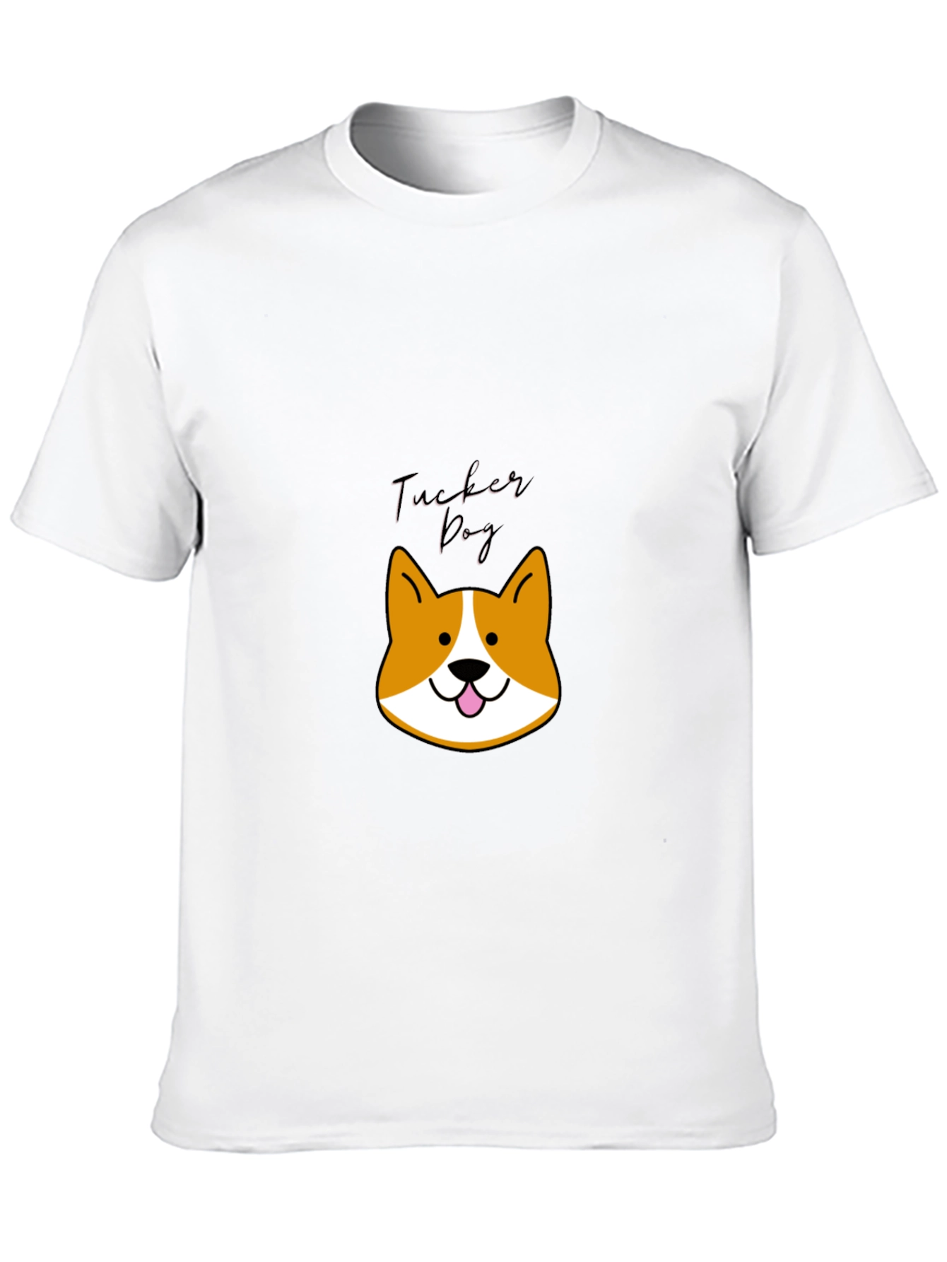 Cute Tucker Dog Black Graphic Tee