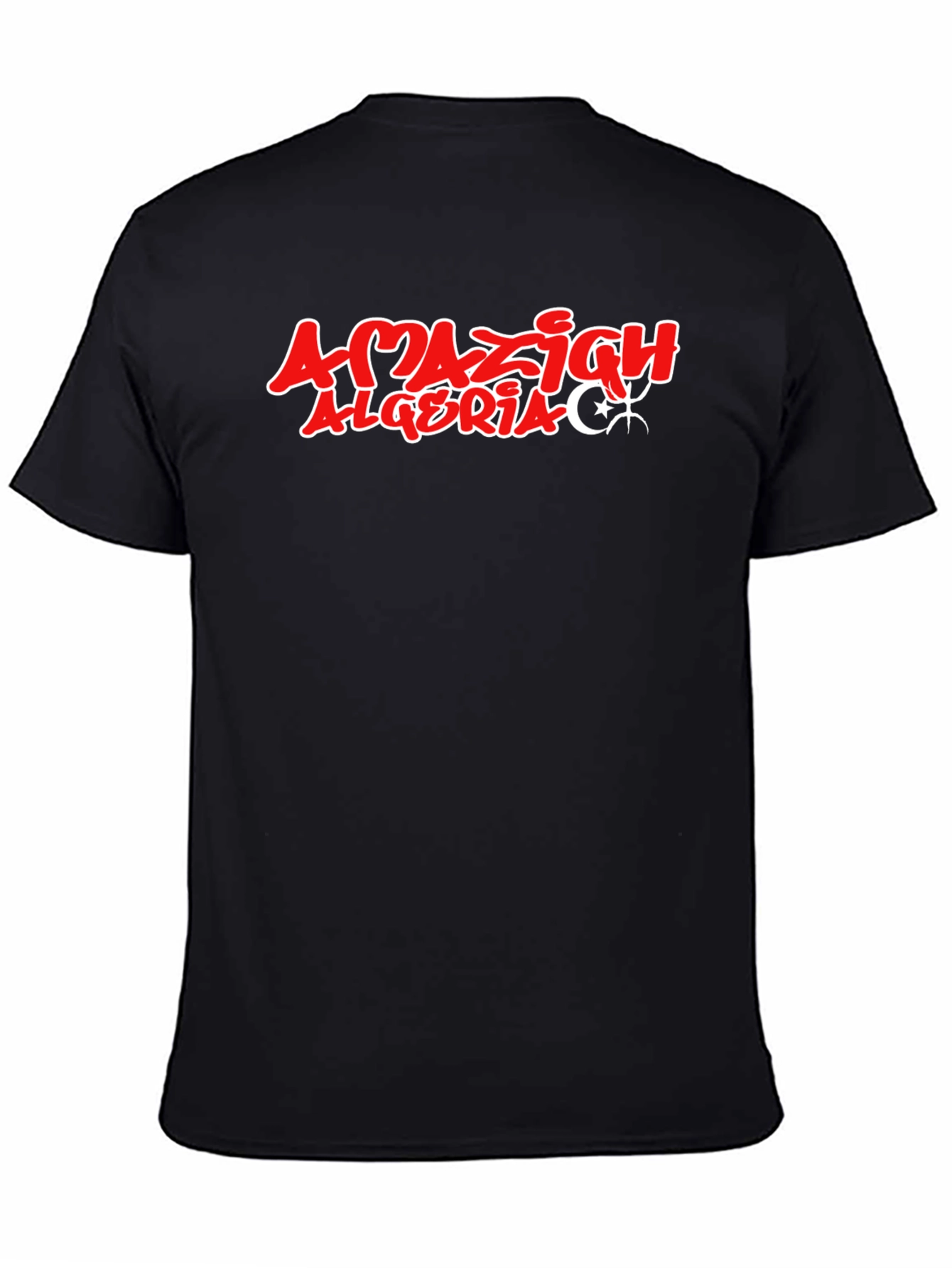 Amazigh Algeria Graphic Tee - Stylish Black T-Shirt