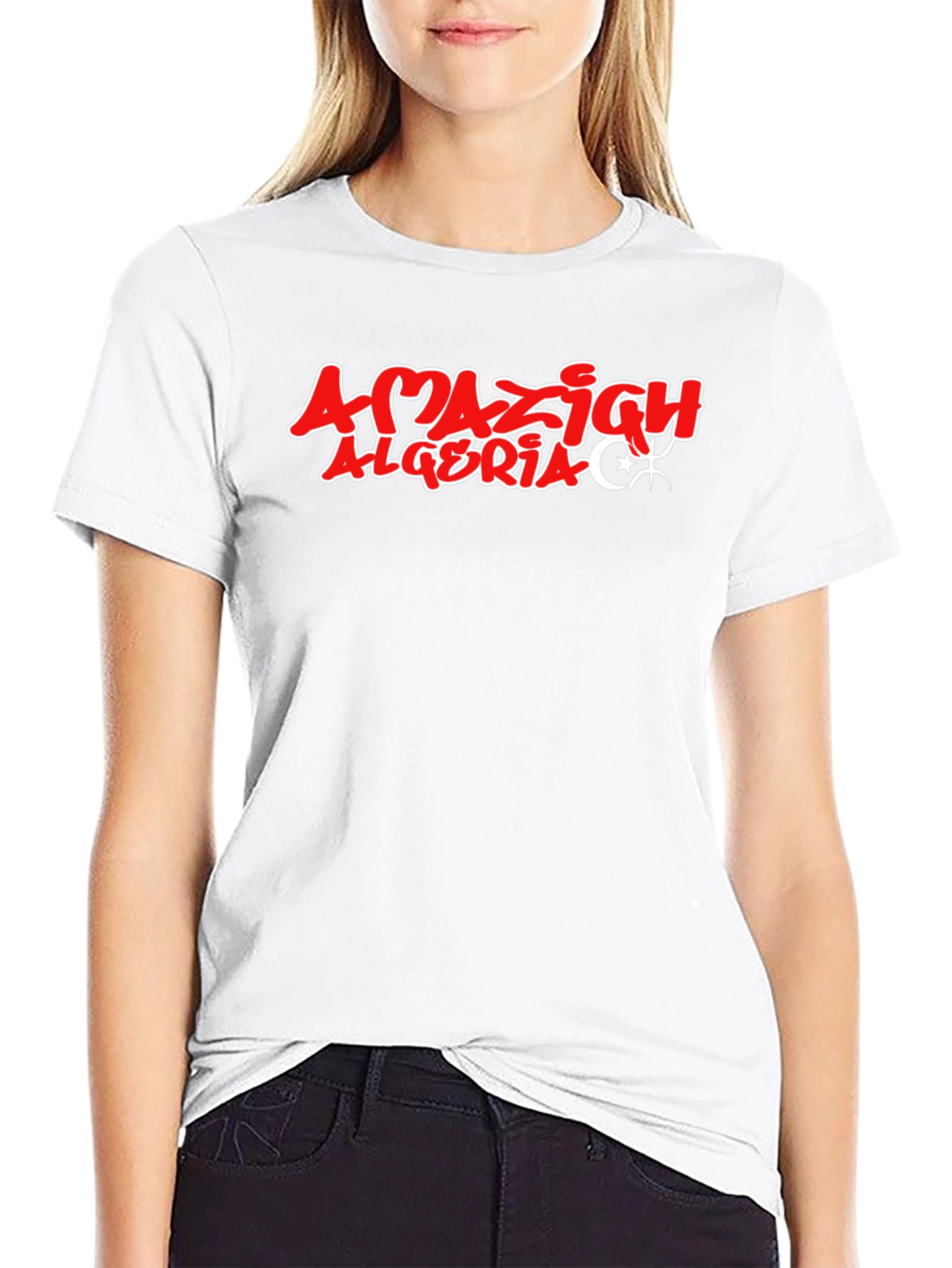 Amazigh Algeria Graphic Tee - Stylish Black T-Shirt