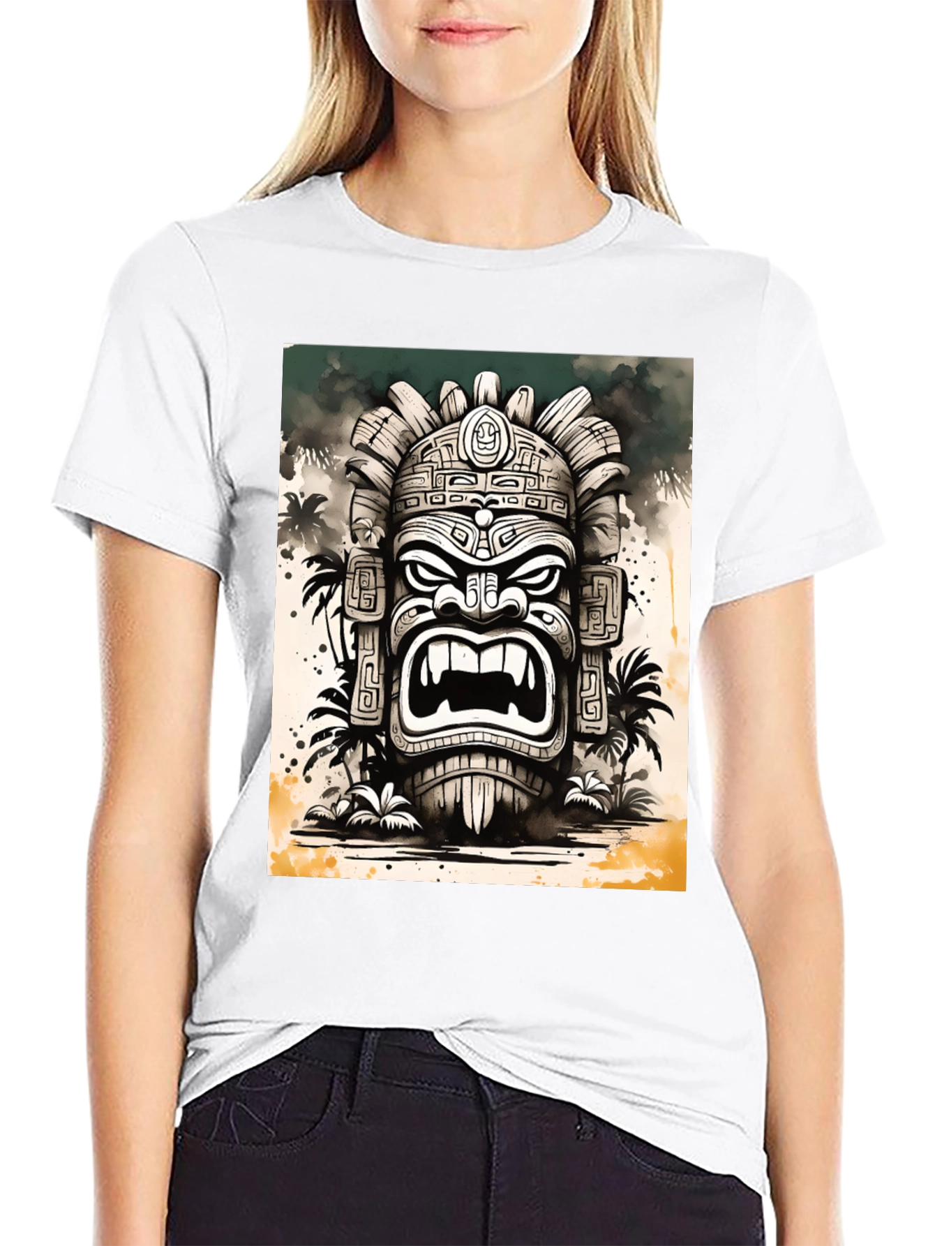 Tiki God Graphic Tee - Island Style