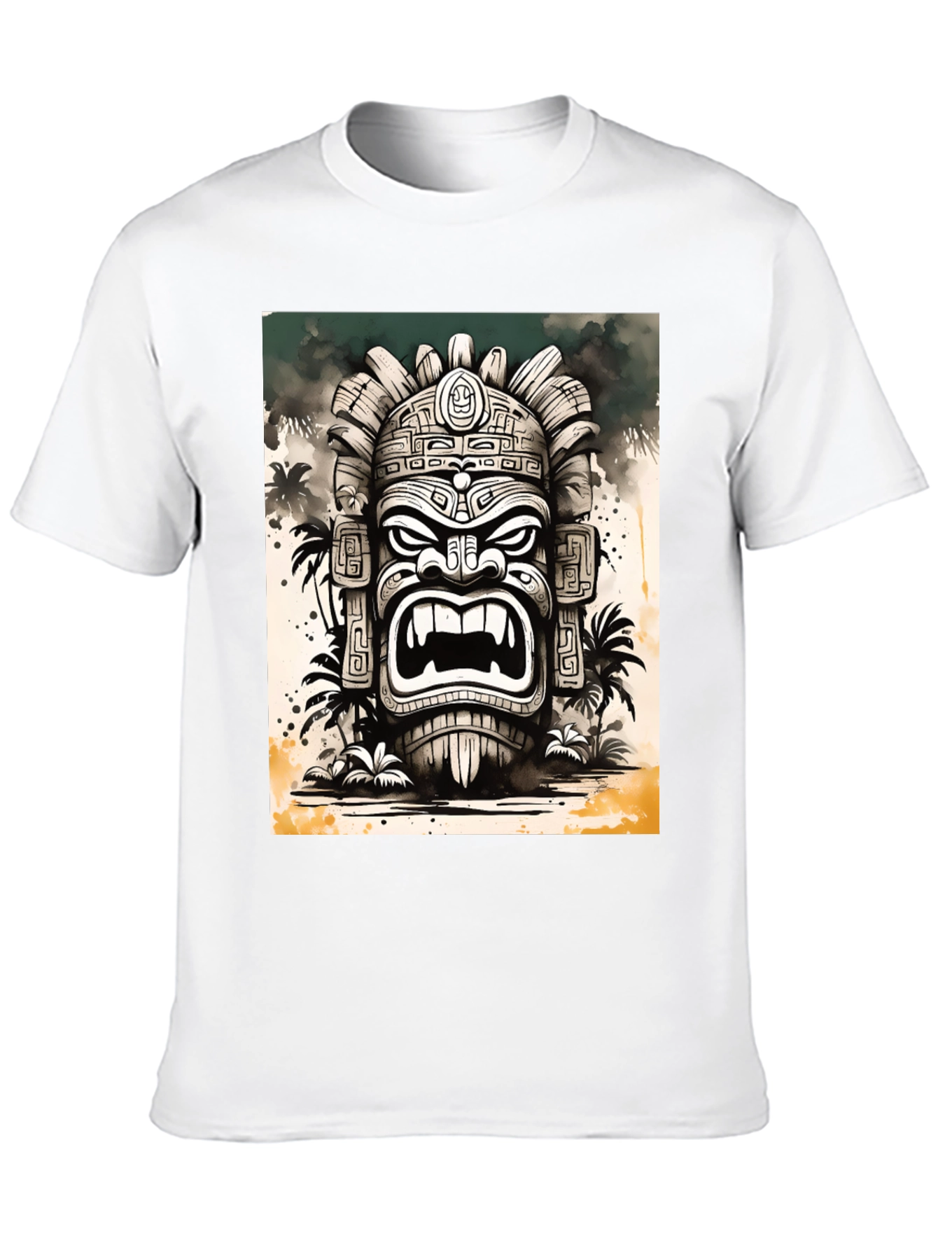 Tiki God Graphic Tee - Island Style