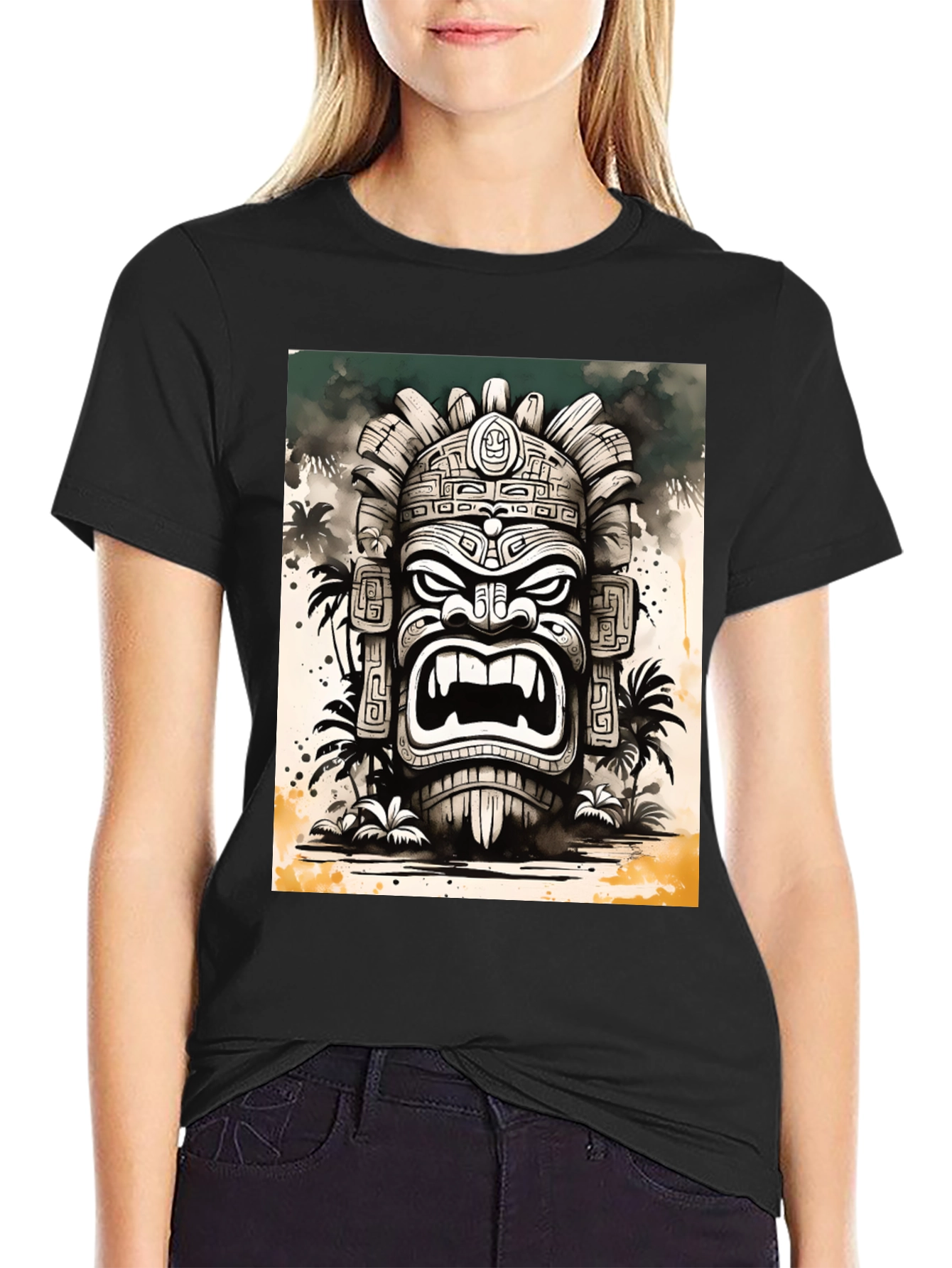 Tiki God Graphic Tee - Island Style