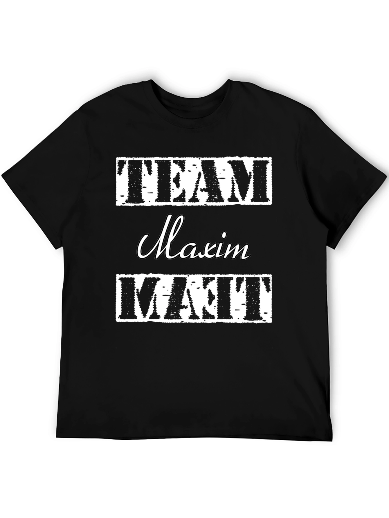 Team Maxim Matt T-Shirt - Black Cotton Tee