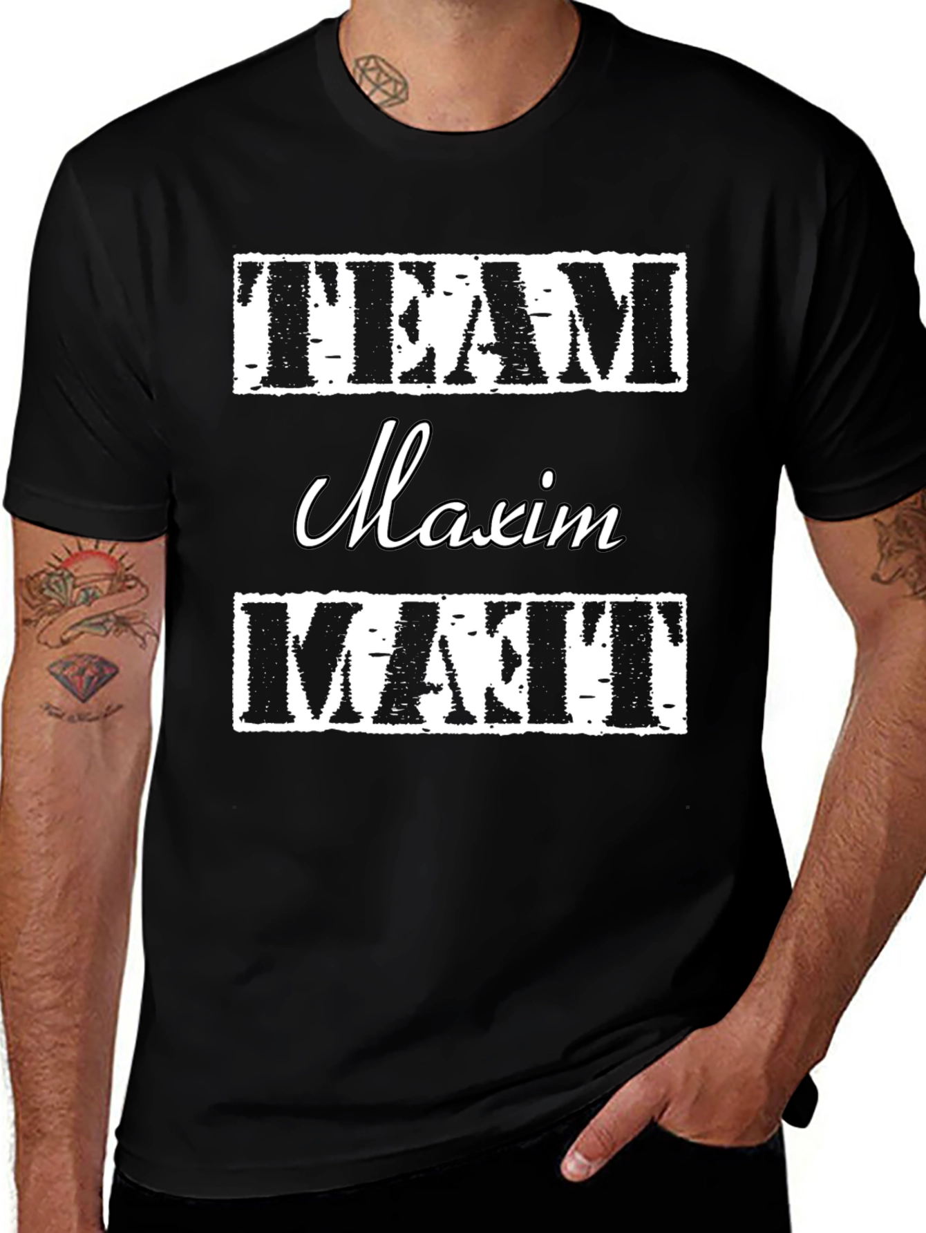 Team Maxim Matt T-Shirt - Black Cotton Tee