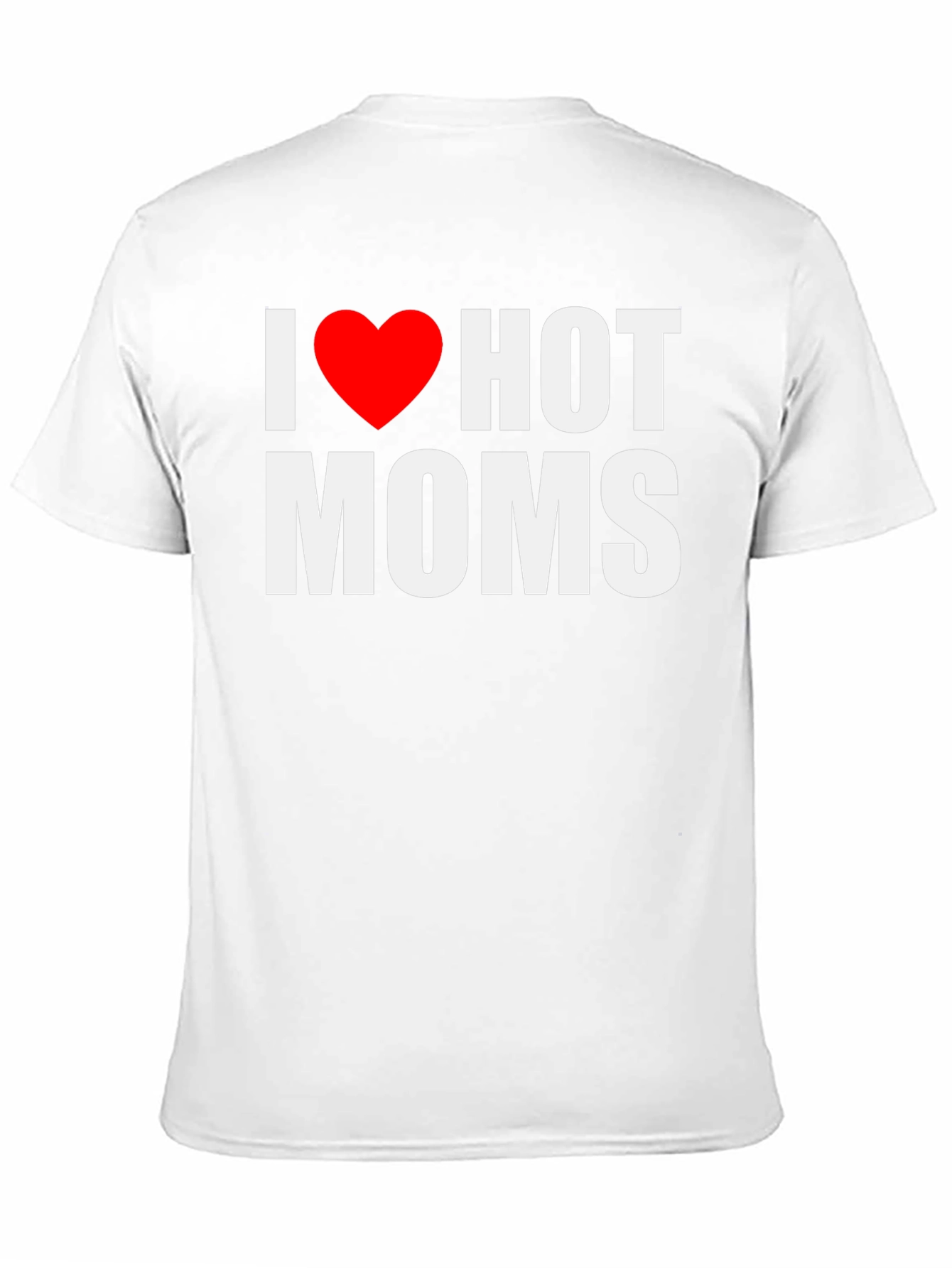 I Heart Hot Moms Black Graphic Tee