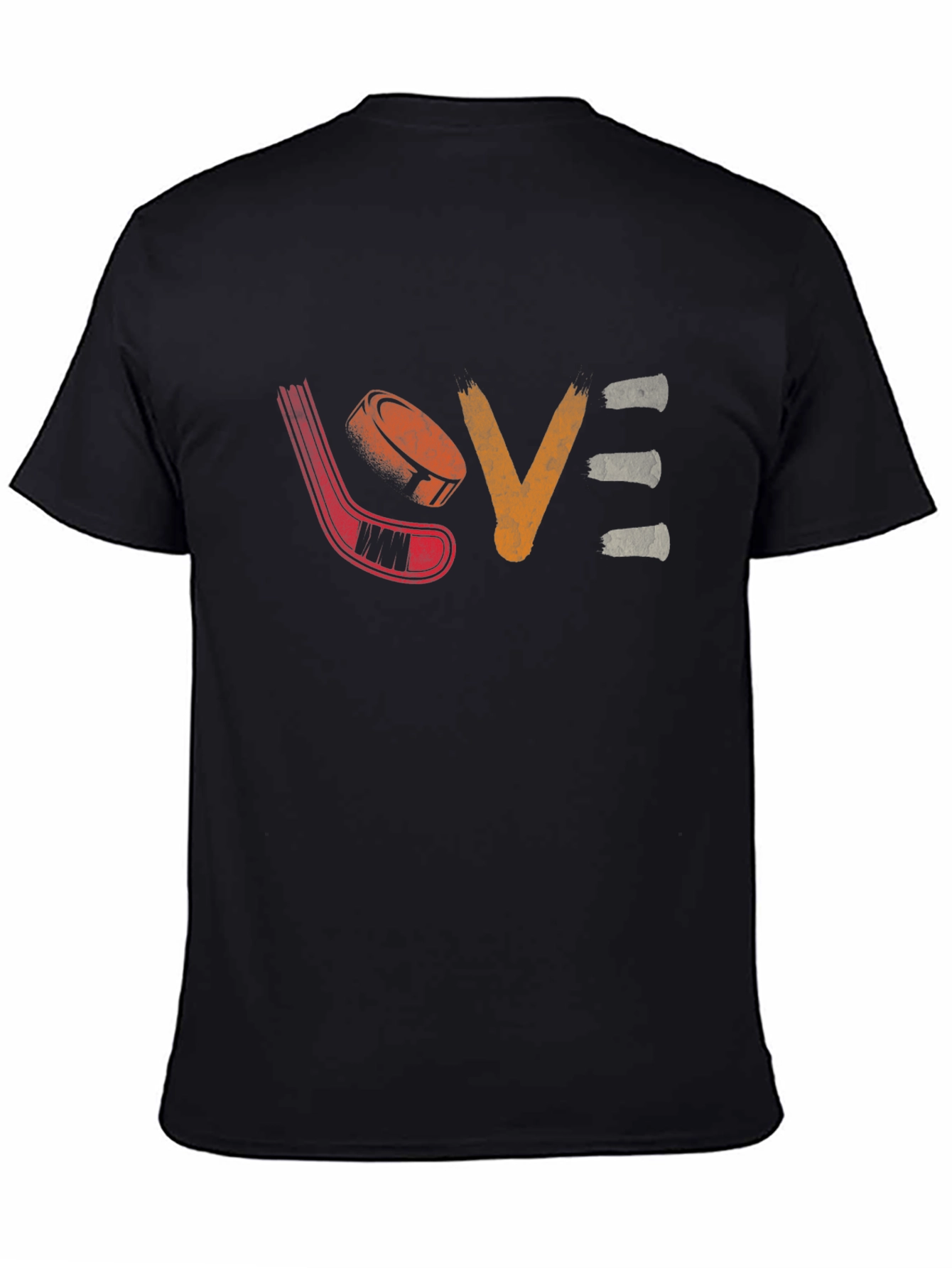Hockey Love Graphic T-Shirt - Black