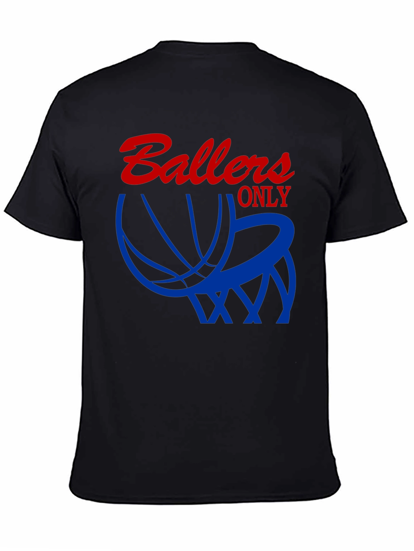 Ballers Only Graphic T-Shirt - Black Cotton Tee