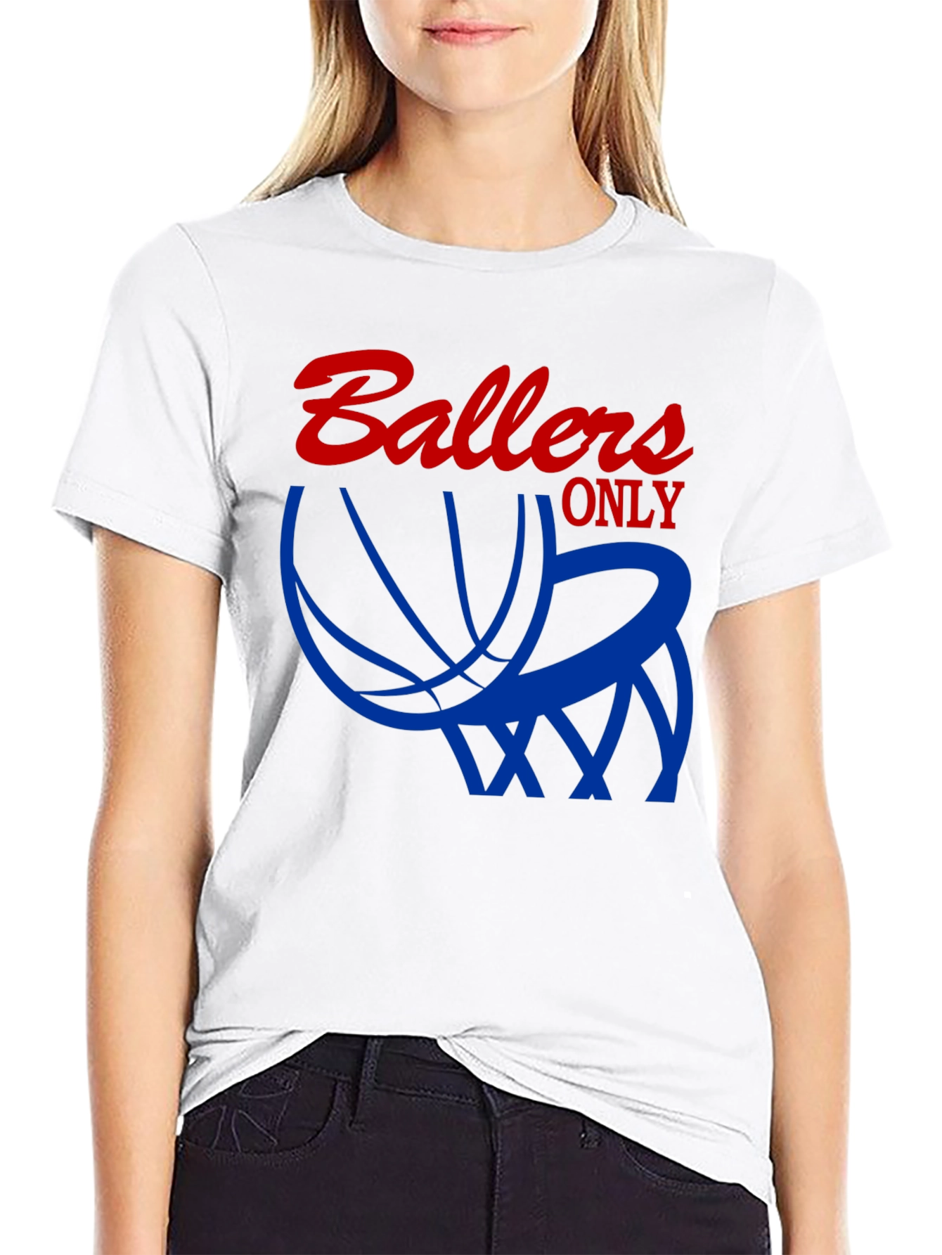 Ballers Only Graphic T-Shirt - Black Cotton Tee