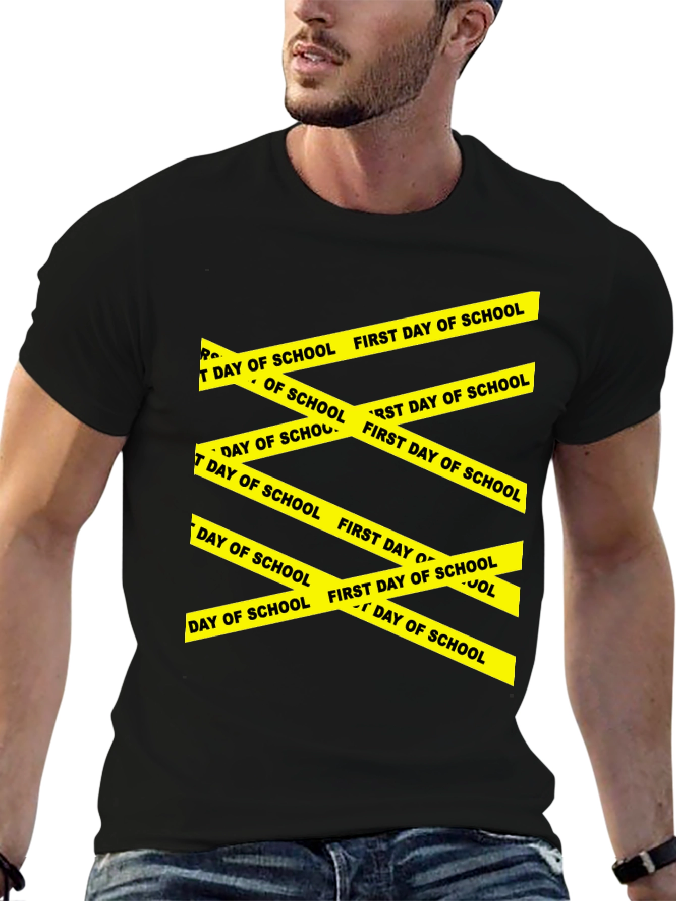 First Day of School Caution Tape T-Shirt