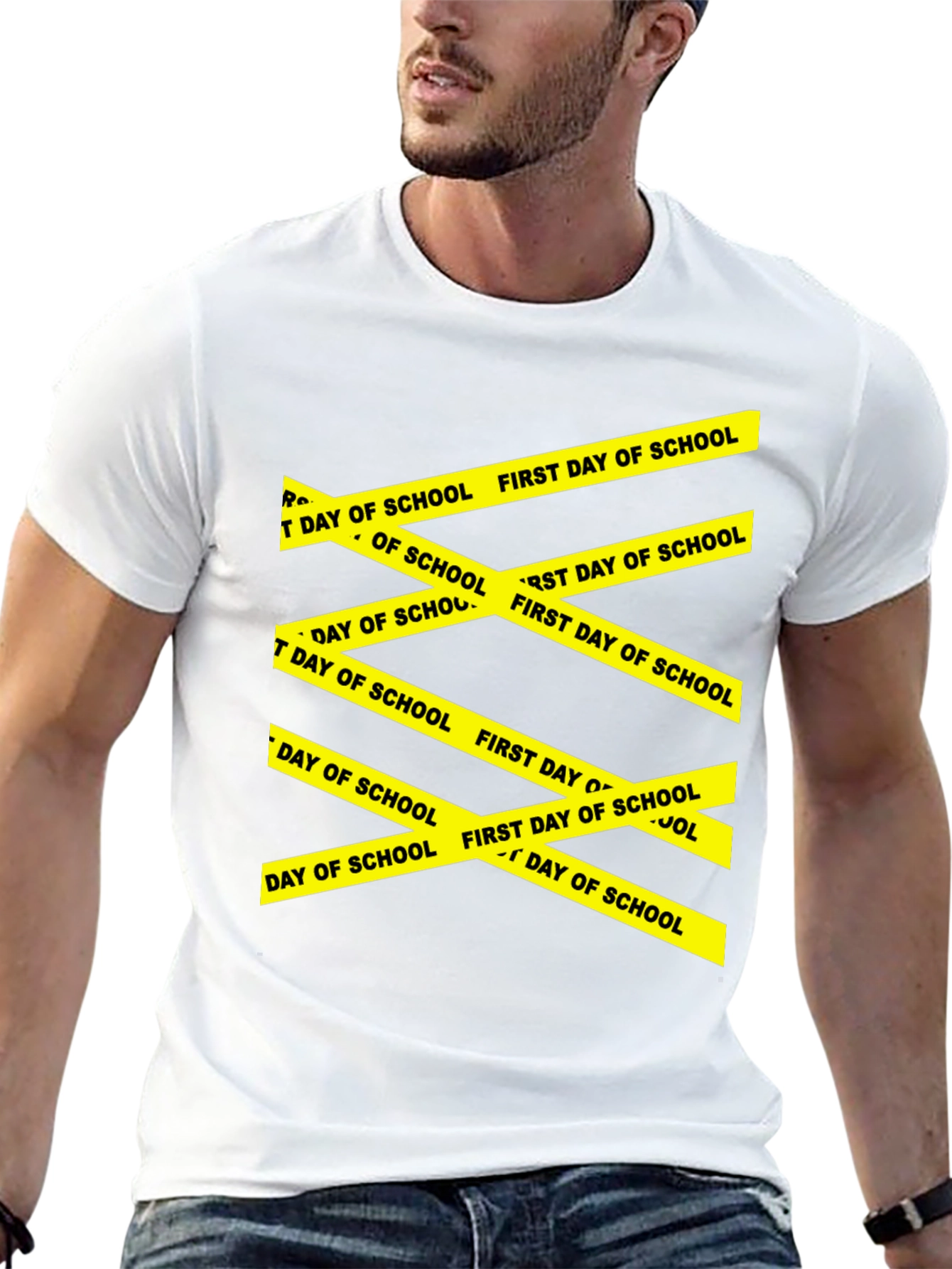 First Day of School Caution Tape T-Shirt