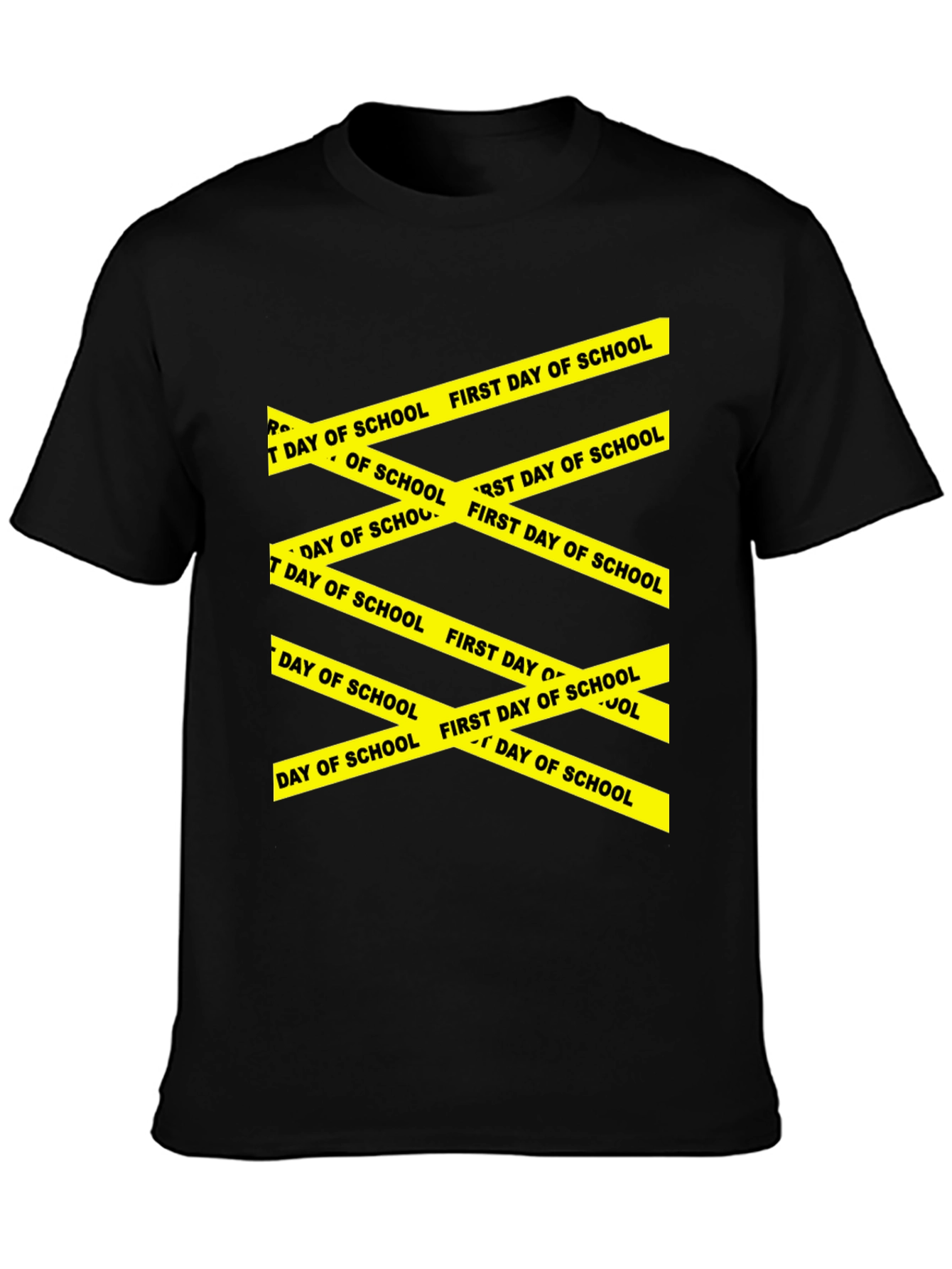 First Day of School Caution Tape T-Shirt